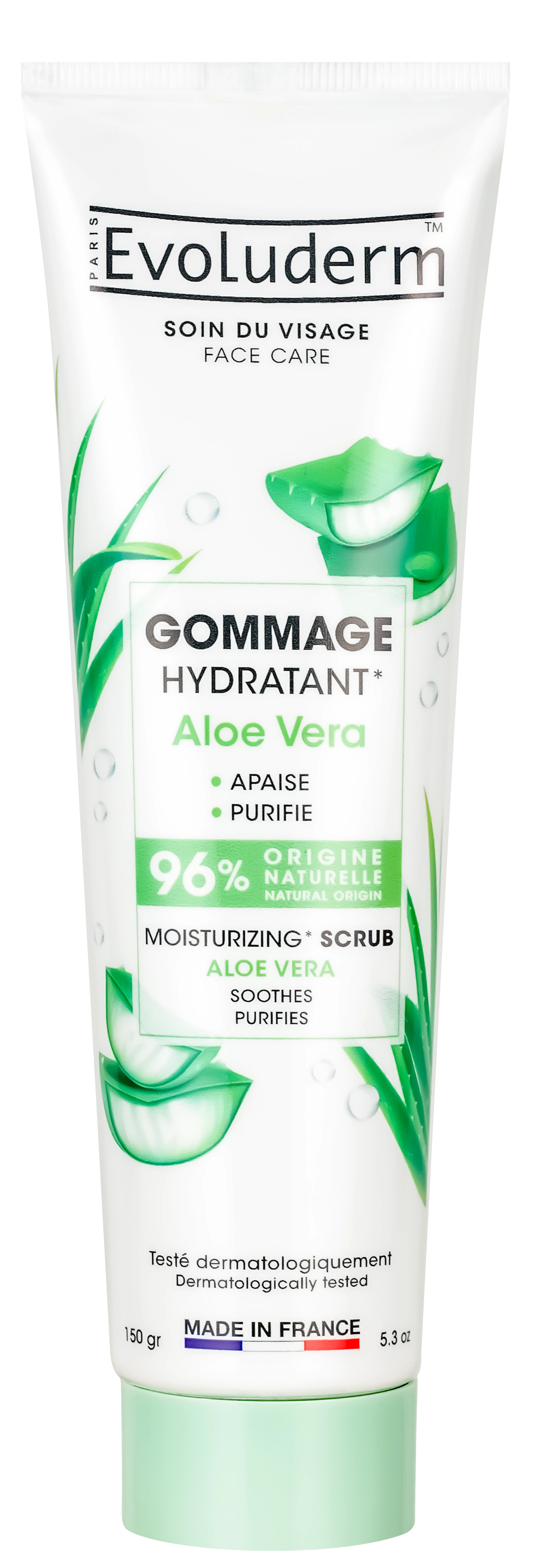 Gommage Hydratant Aloe Vera 150ml - Evoluderm