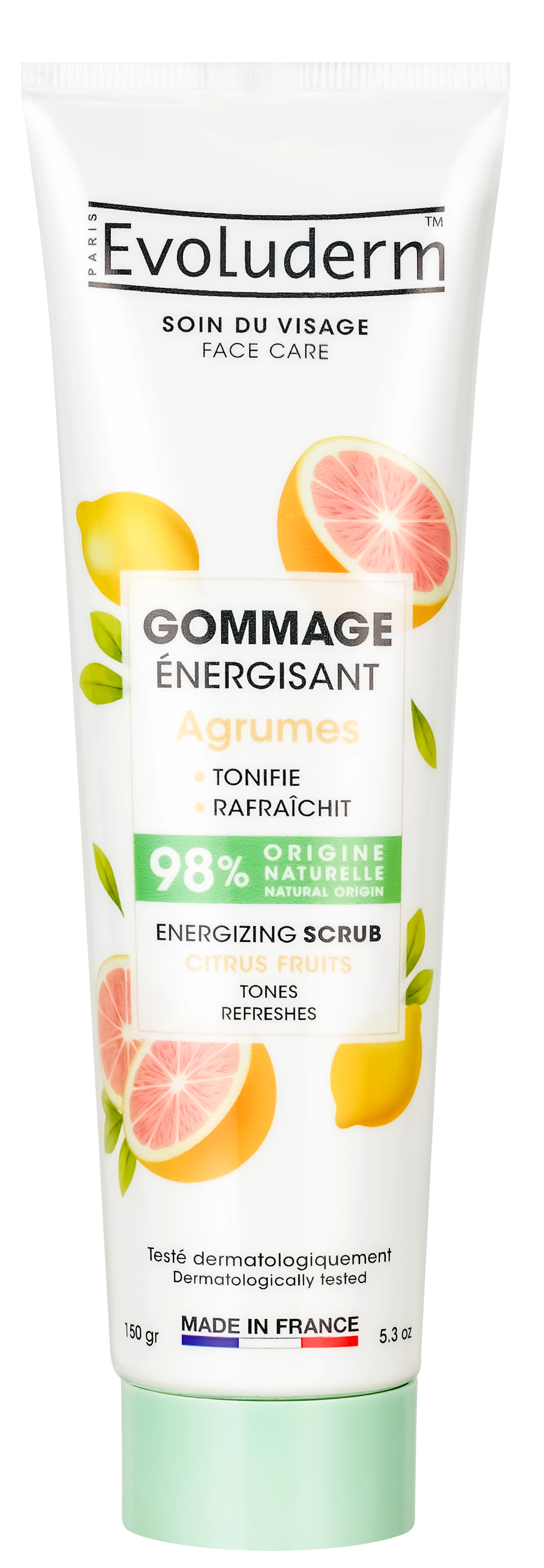 Gommage Énergisant Agrumes 150ml - Evoluderm