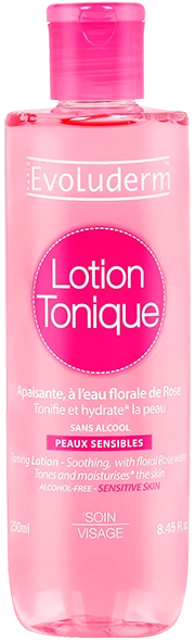 Loción tónica para pieles sensibles, 250 ml - EVOLUDERM