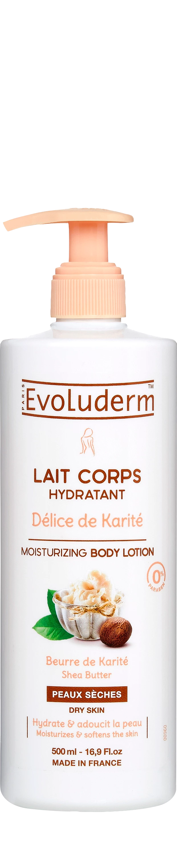 Délice Leche Corporal Karité, 500ml - EVOLUDERM