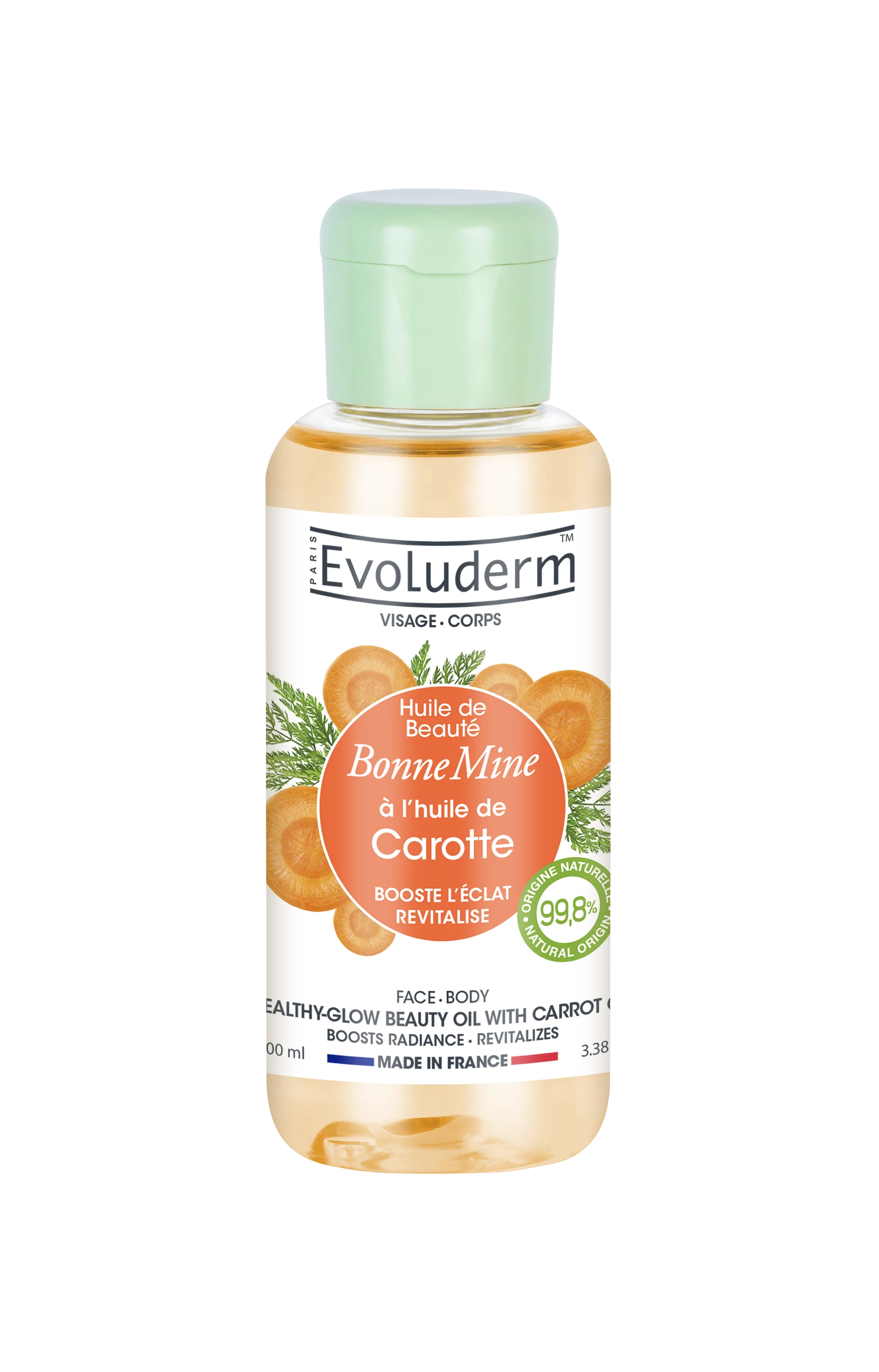 Healthy Glow Beauty Oil with Carrot Oil 100ml - Evoluderm