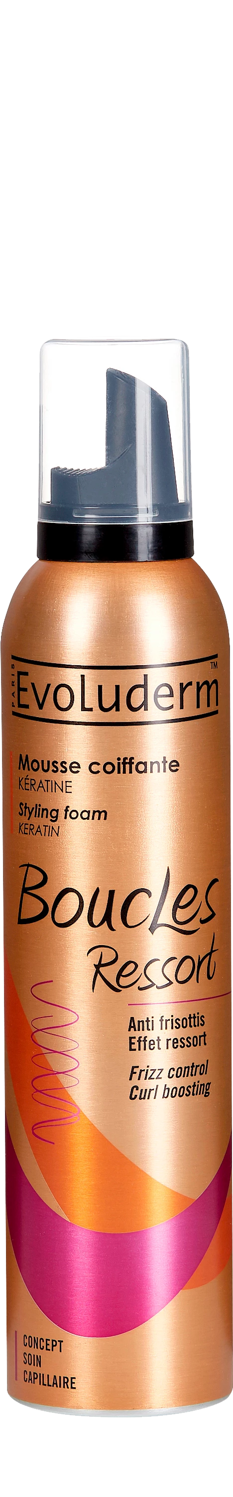 Mousse para peinar rizos, 250 ml - EVOLUDERM