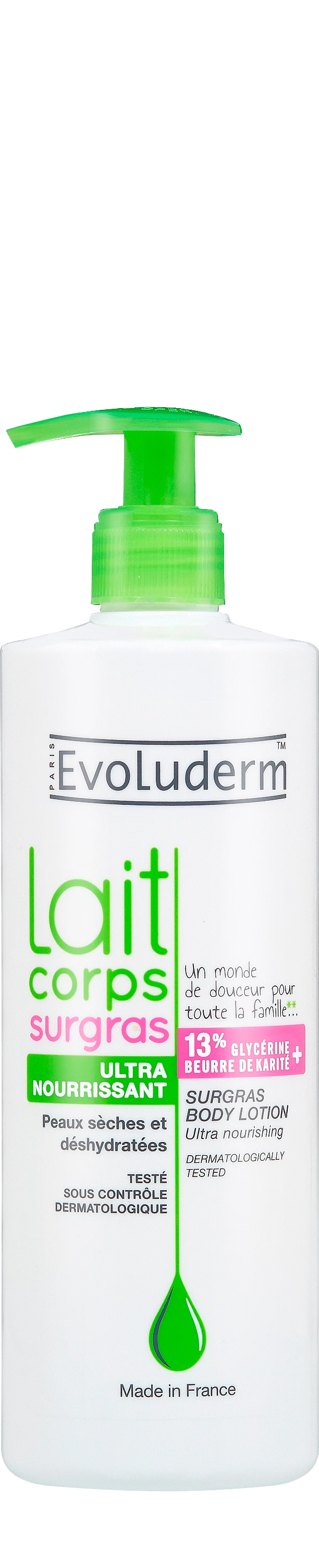 Lait Corps Surgras Ultra-nourrissant 500ml - Evoluderm