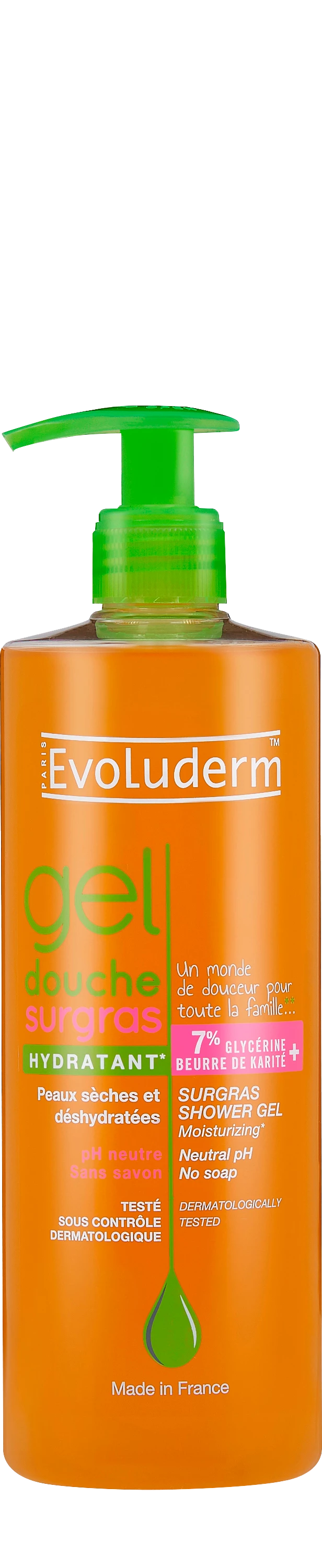 جل دوش سورجاس، 500 مل - EVOLUDERM