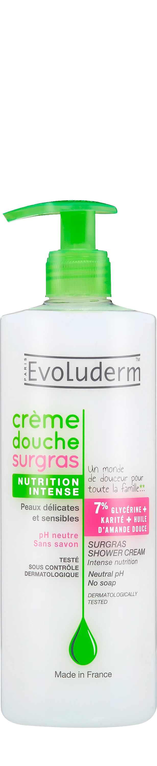 Crema doccia Surgas, 500 ml - EVOLUDERM