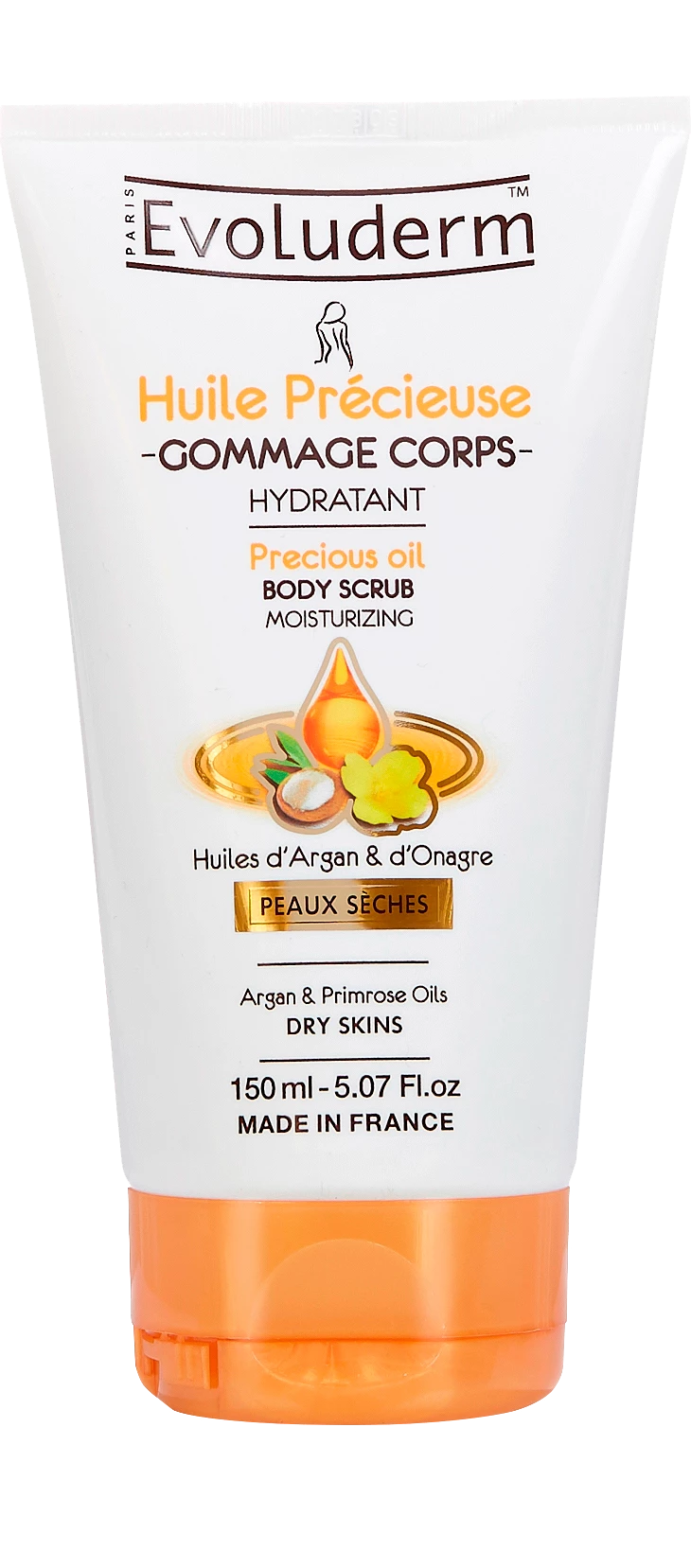 Gommage Corps Hydratant Huile Précieuse 150ml - Evoluderm