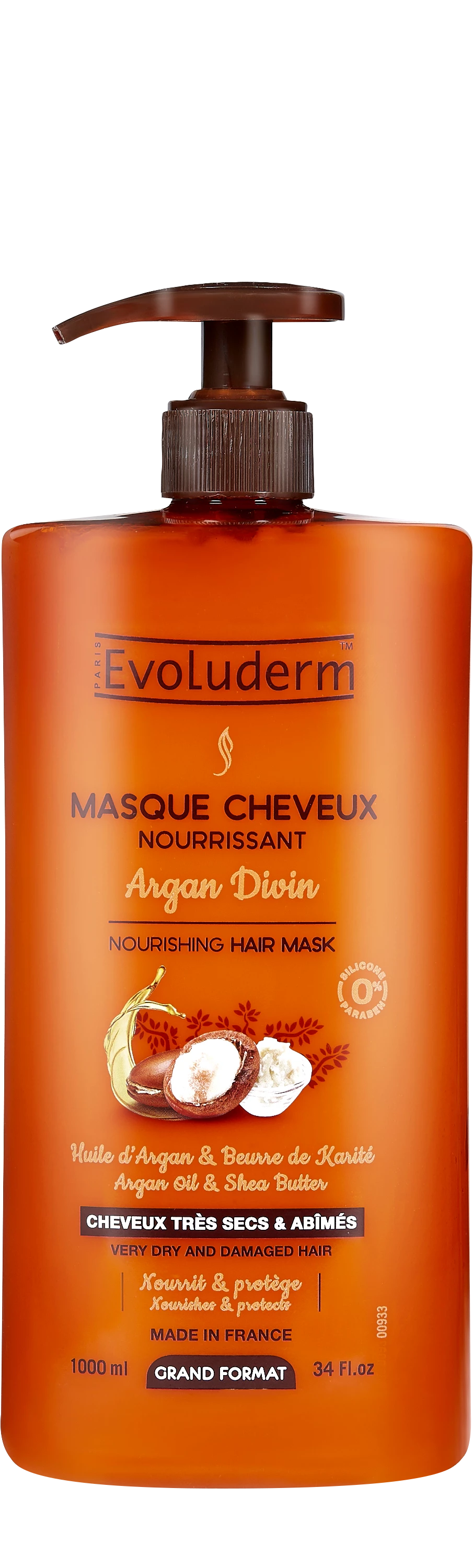 Maschera per capelli all'Argan Divino, 1L - EVOLUDERM