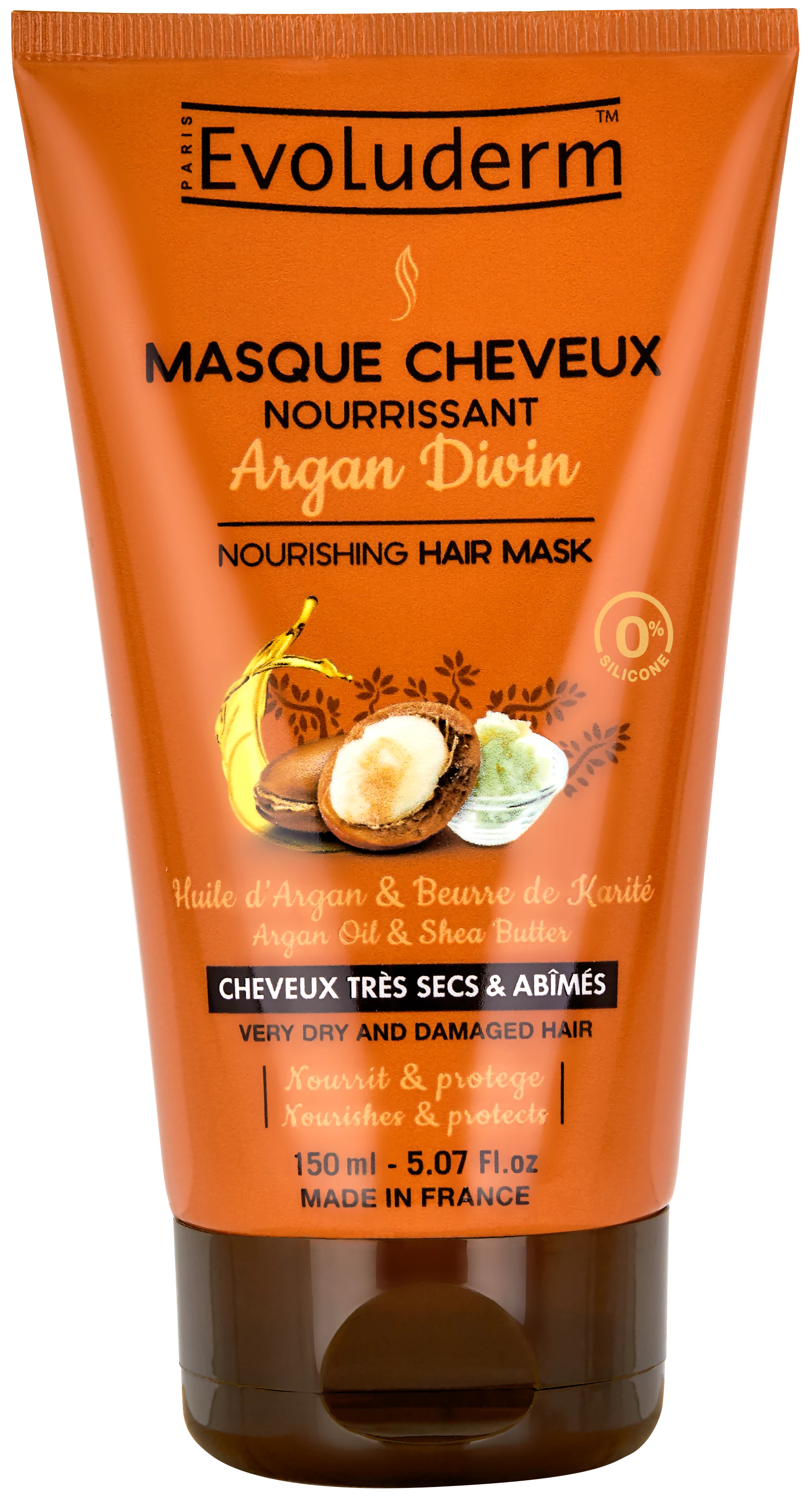 Divine Argan Hair Mask, 150ml - EVOLUDERM