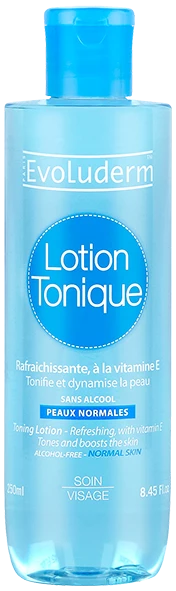 Lotion Tonique Peaux Normales, 250ml - EVOLUDERM