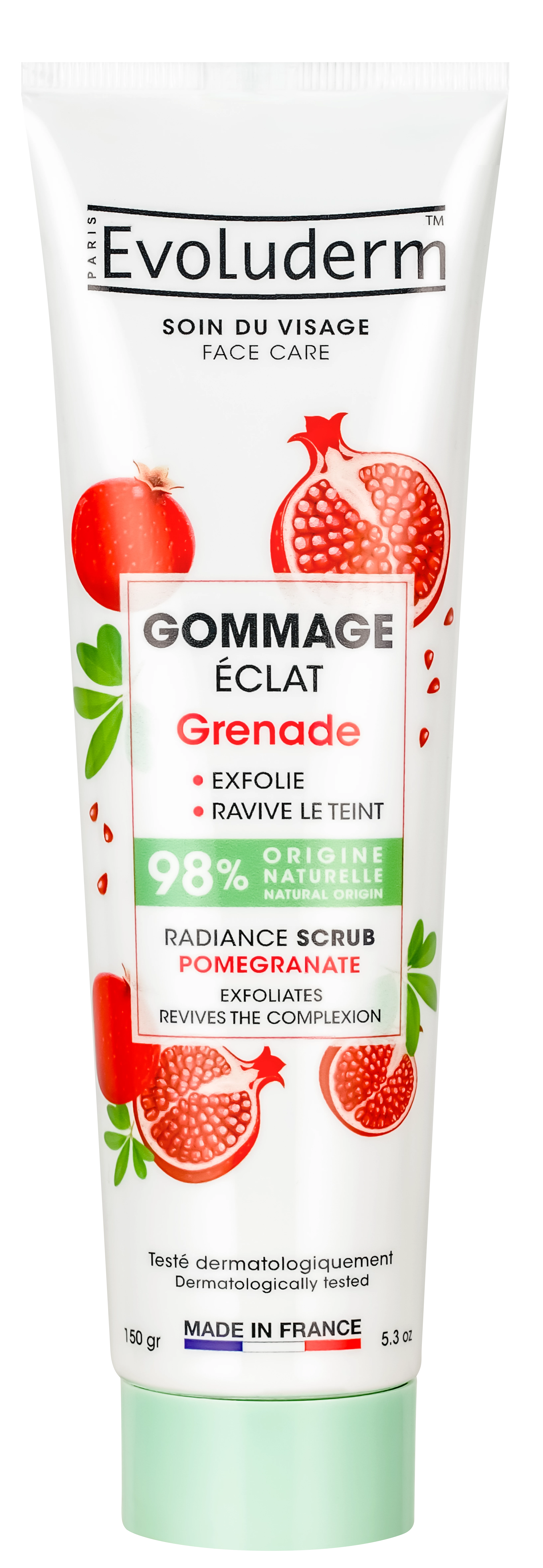 Pomegranate Radiance Scrub 150ml - Evoluderm