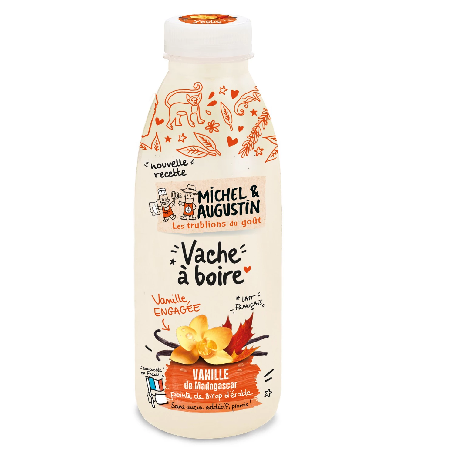 Madagascar Vanilla Drinking Yogurt 500ml - Michel Et Augustin