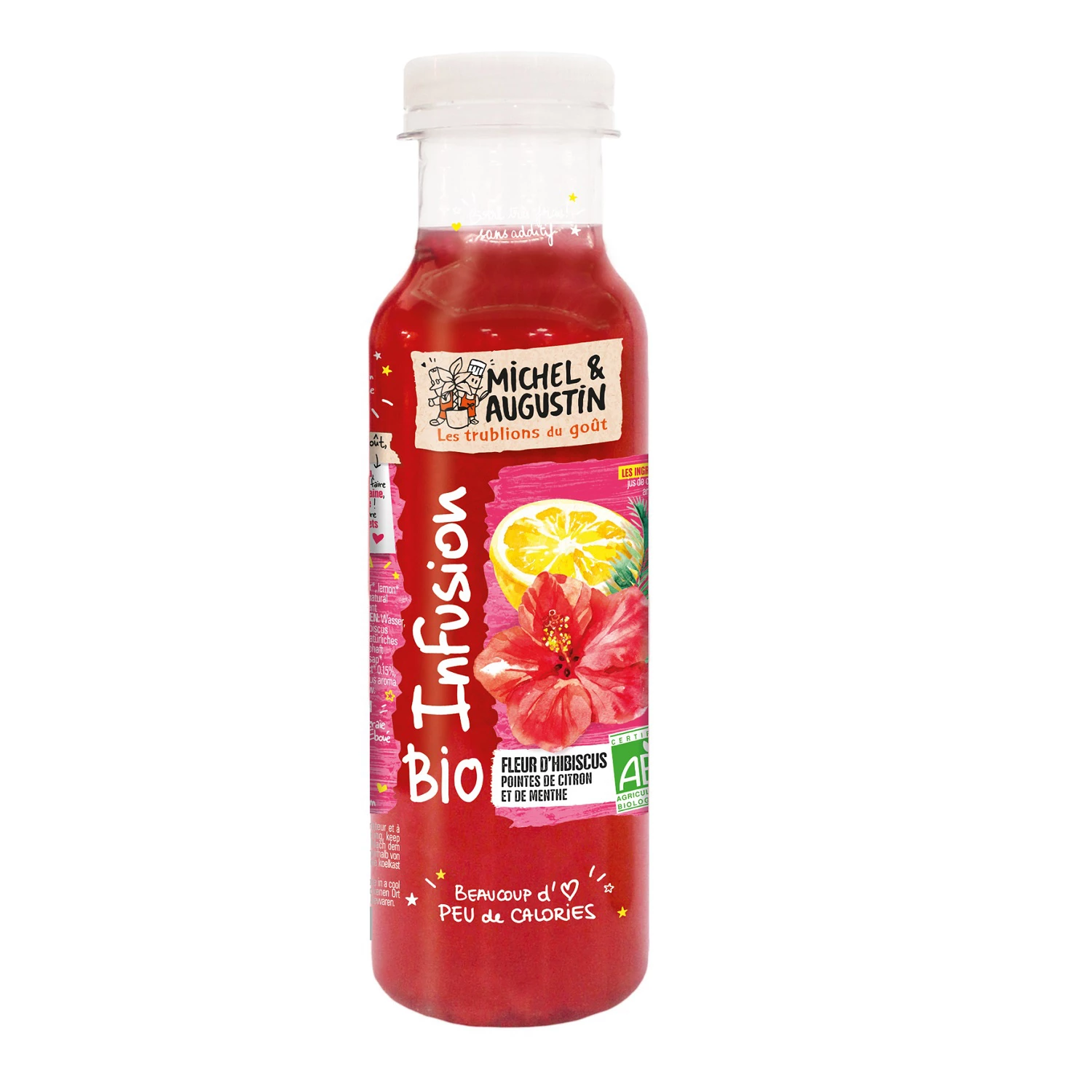Infusion lemon hibiscus mint 33cl - MICHEL ET AUGUSTIN