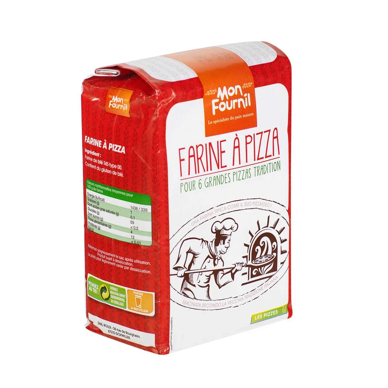 Pizza flour 1kg - MY FOURNIL