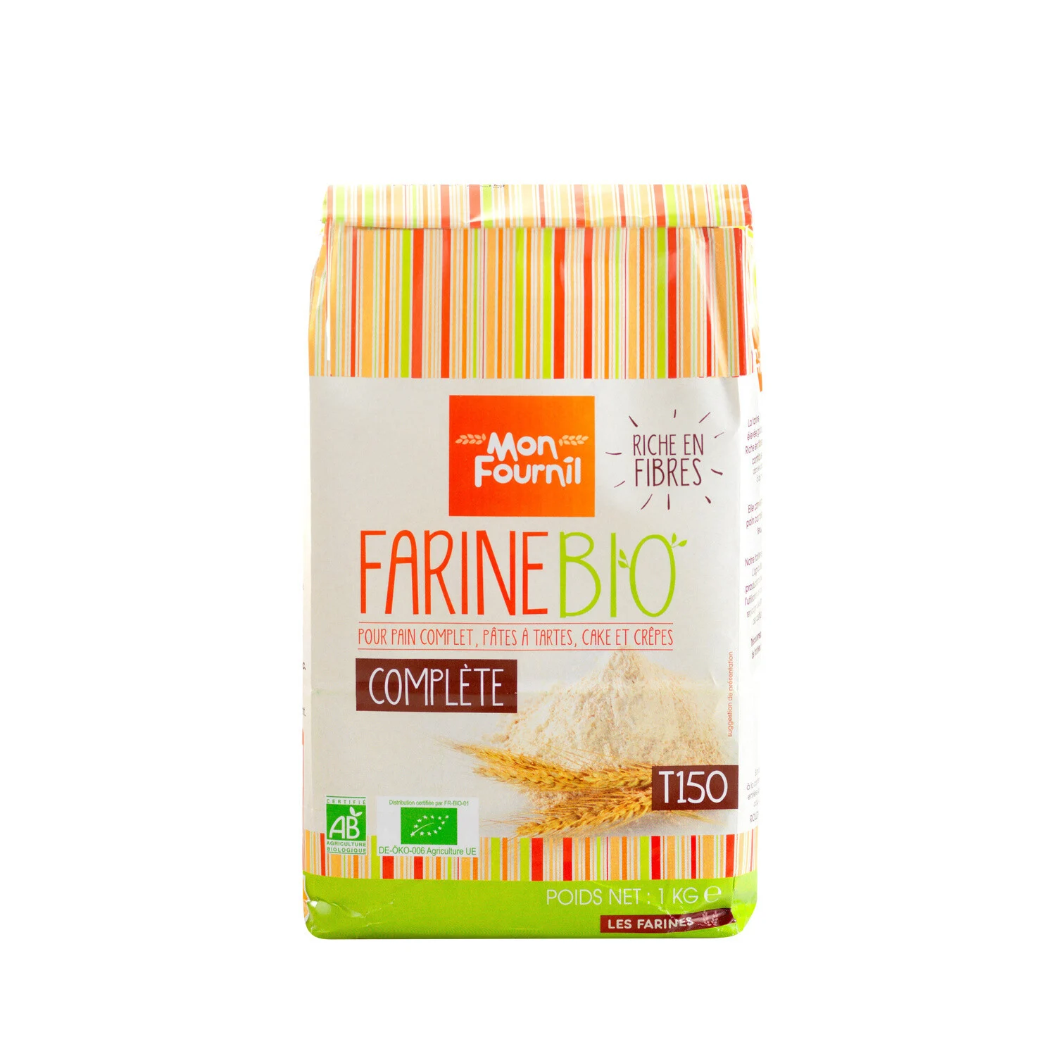 1kg de Farinha de Trigo Completa Orgânica T150