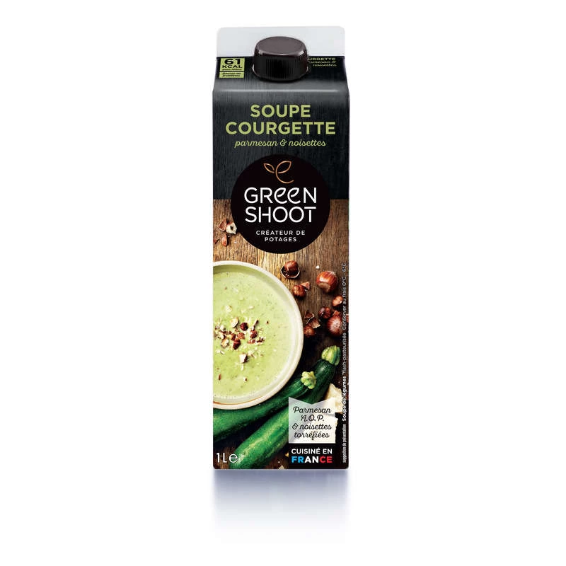 Courgette/parmes/hazelnootsoep.1l
