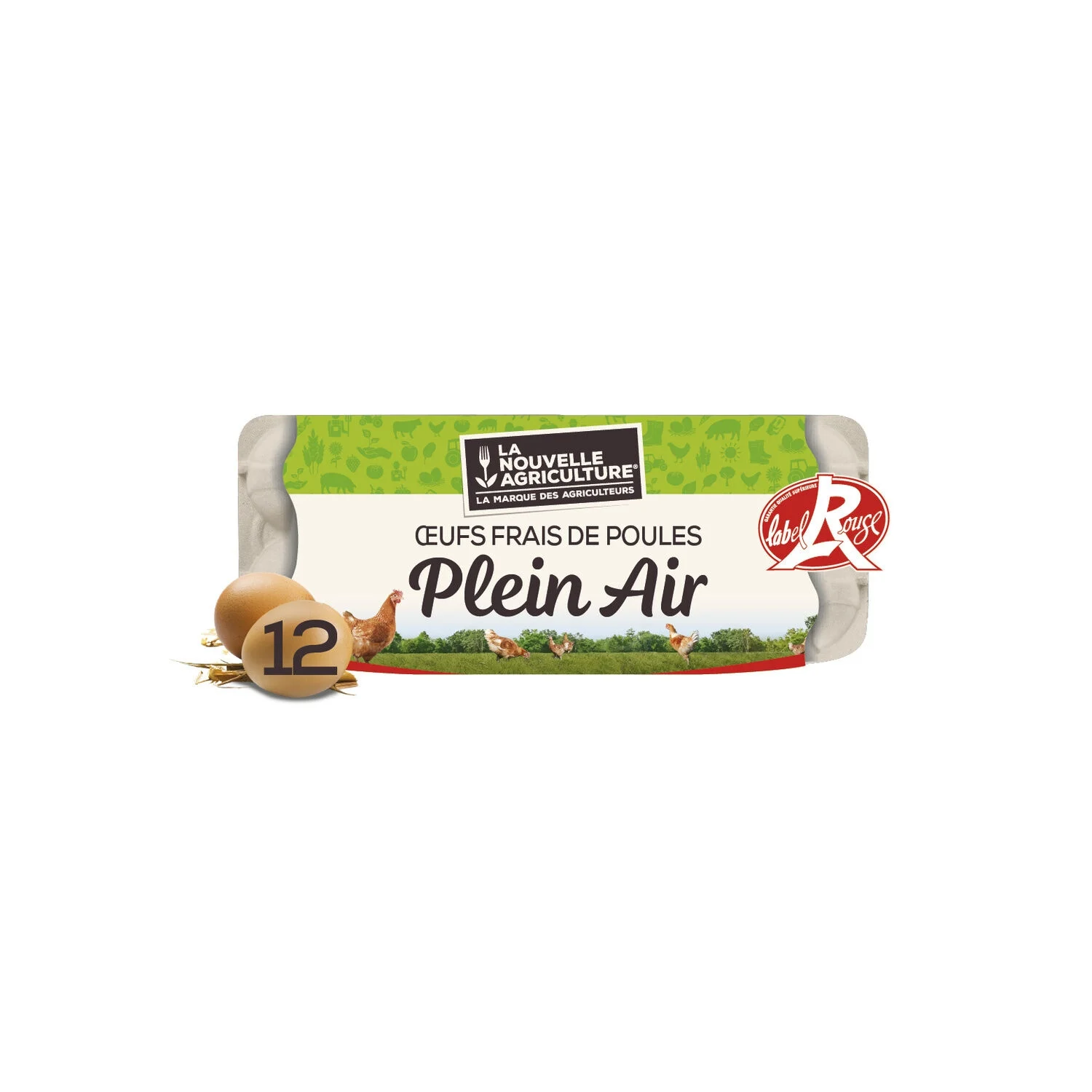 Outdoor eggs Label Rouge X12 - La Nouvelle Agriculture