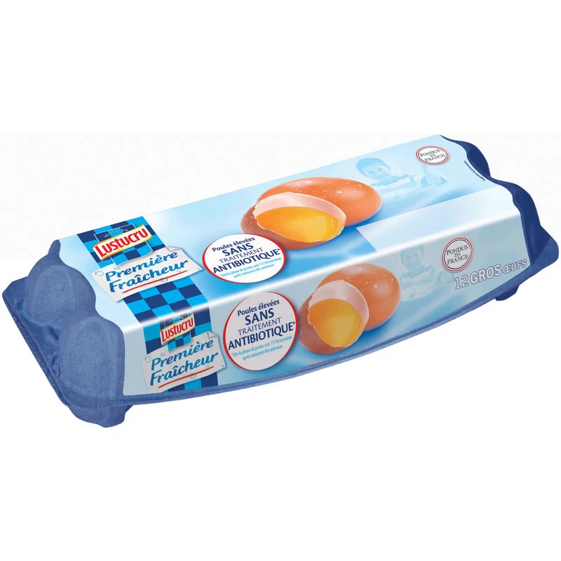Oeufs première fraicheur X12 - LUSTUCRU