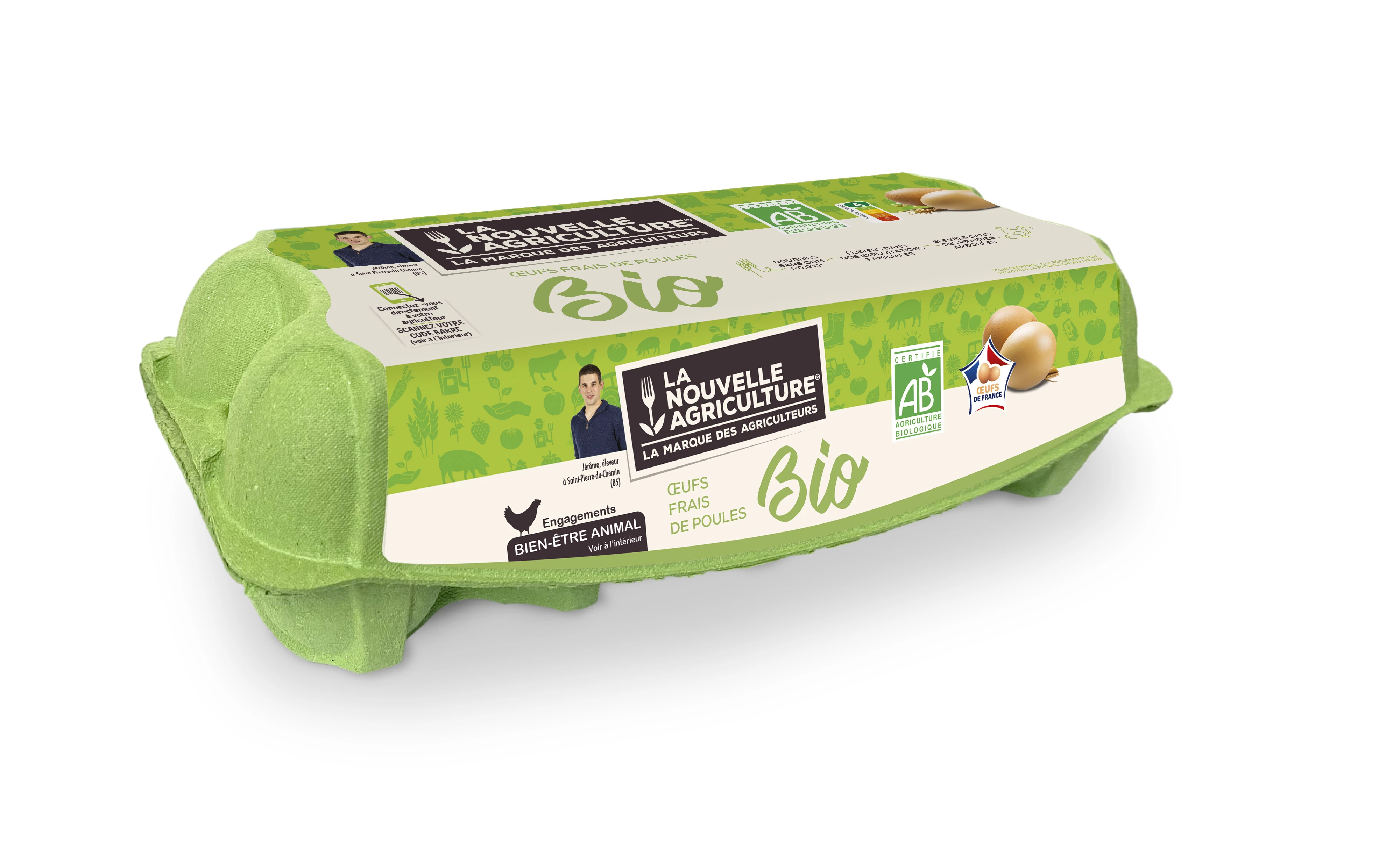 Nouv Agric Organic Eggs X10