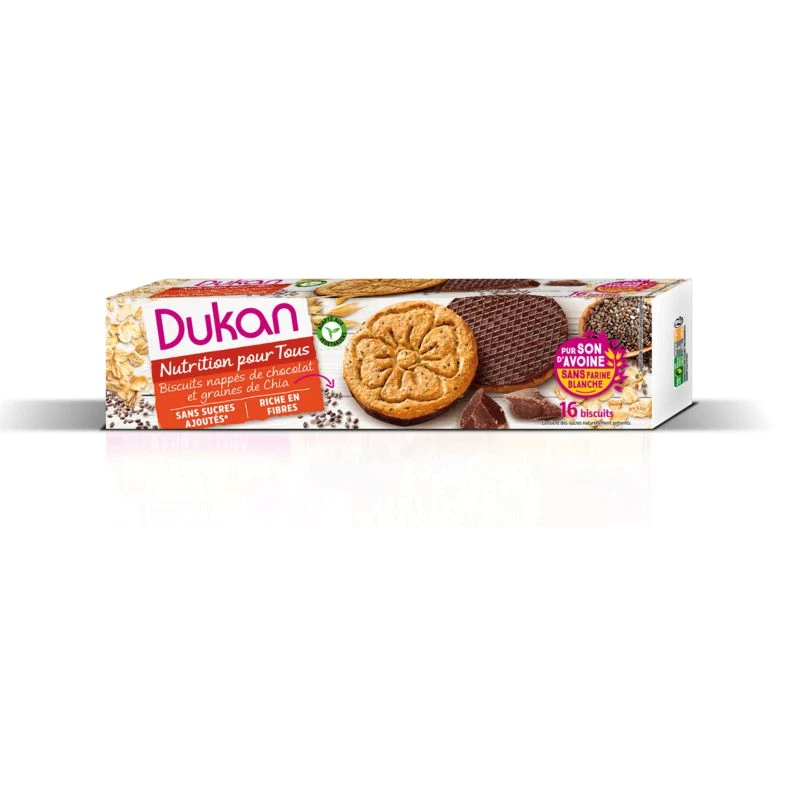 Chia Oat Bran Cookies No Added Sugars 160g - Dukan