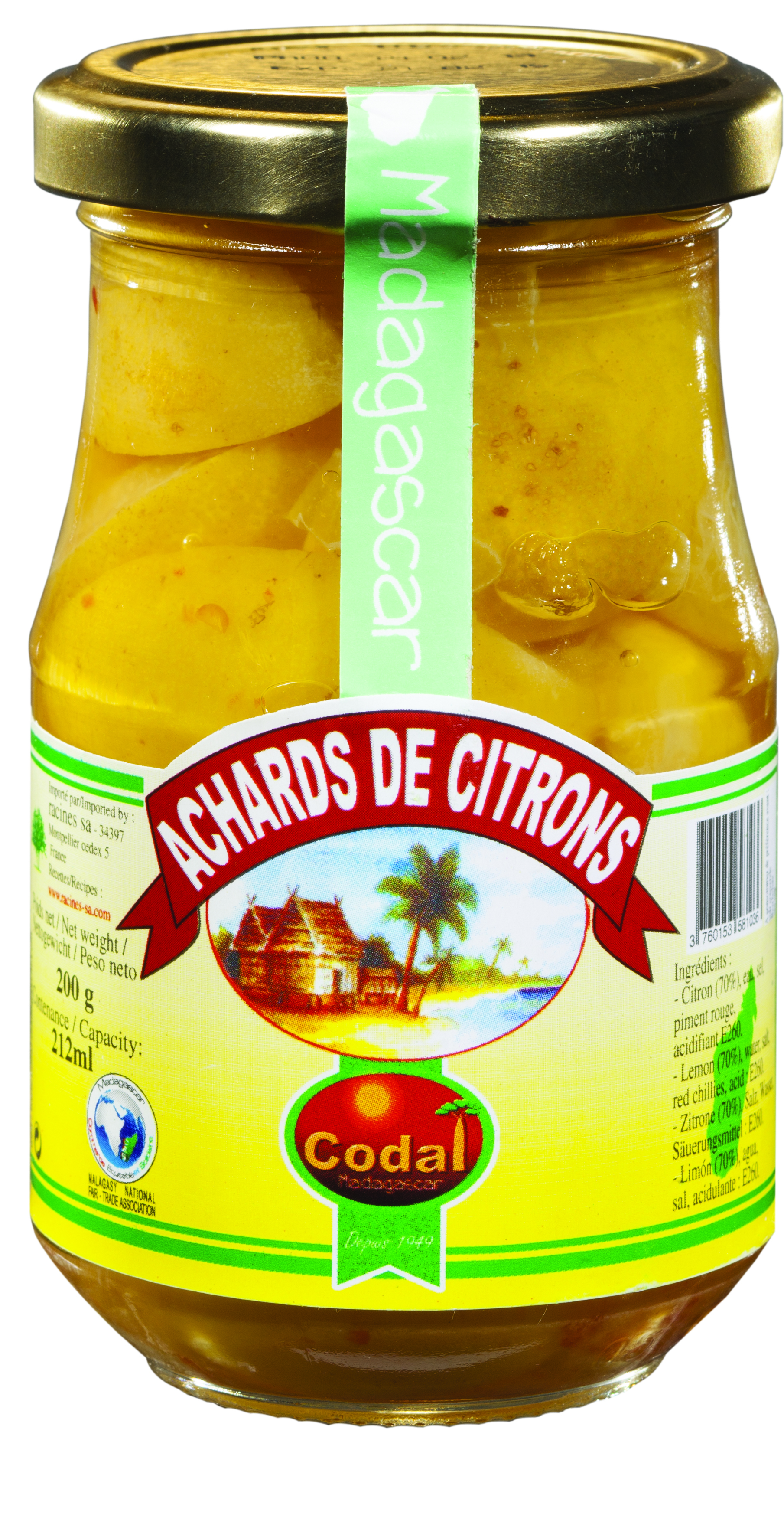 Achards De Citrons (12 X 200 G) - Codal