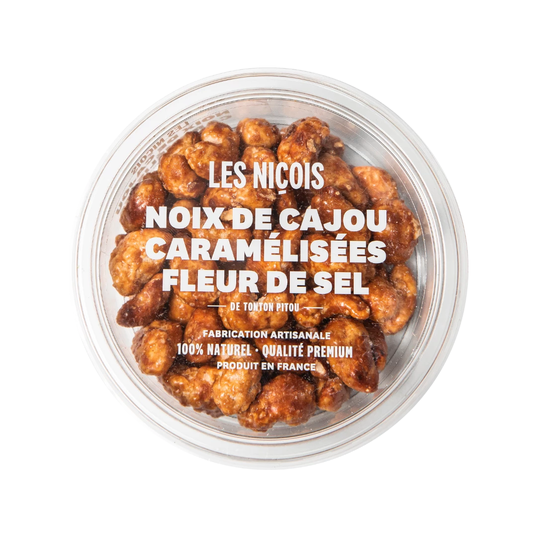 Karamellisierte Cashewnüsse, 110g - LES NIÇOIS