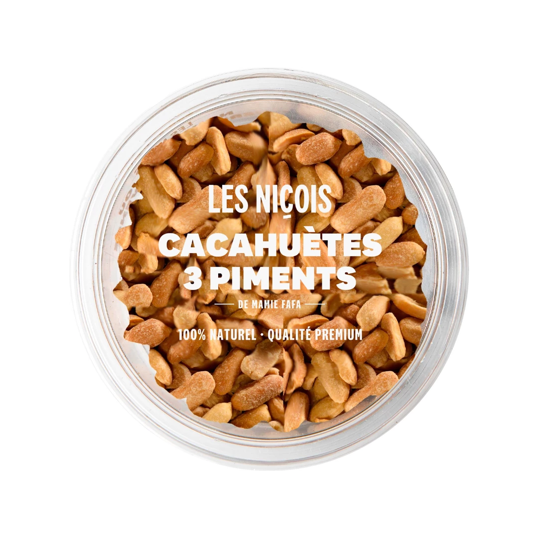 Peanuts 3 peppers, 110g - LES NIÇOIS
