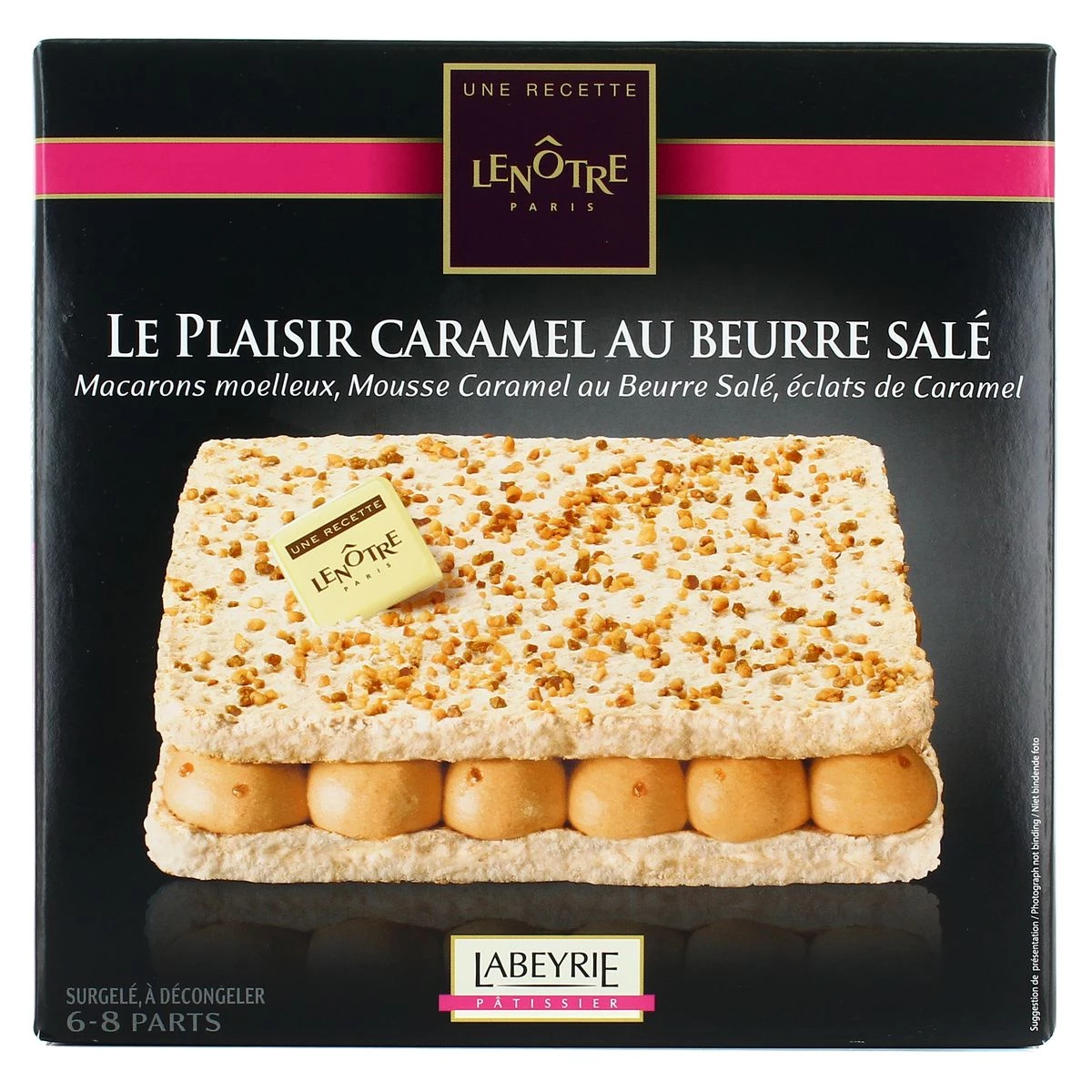 Postre helado con caramelo de mantequilla salada 410g - LENÔTRE
