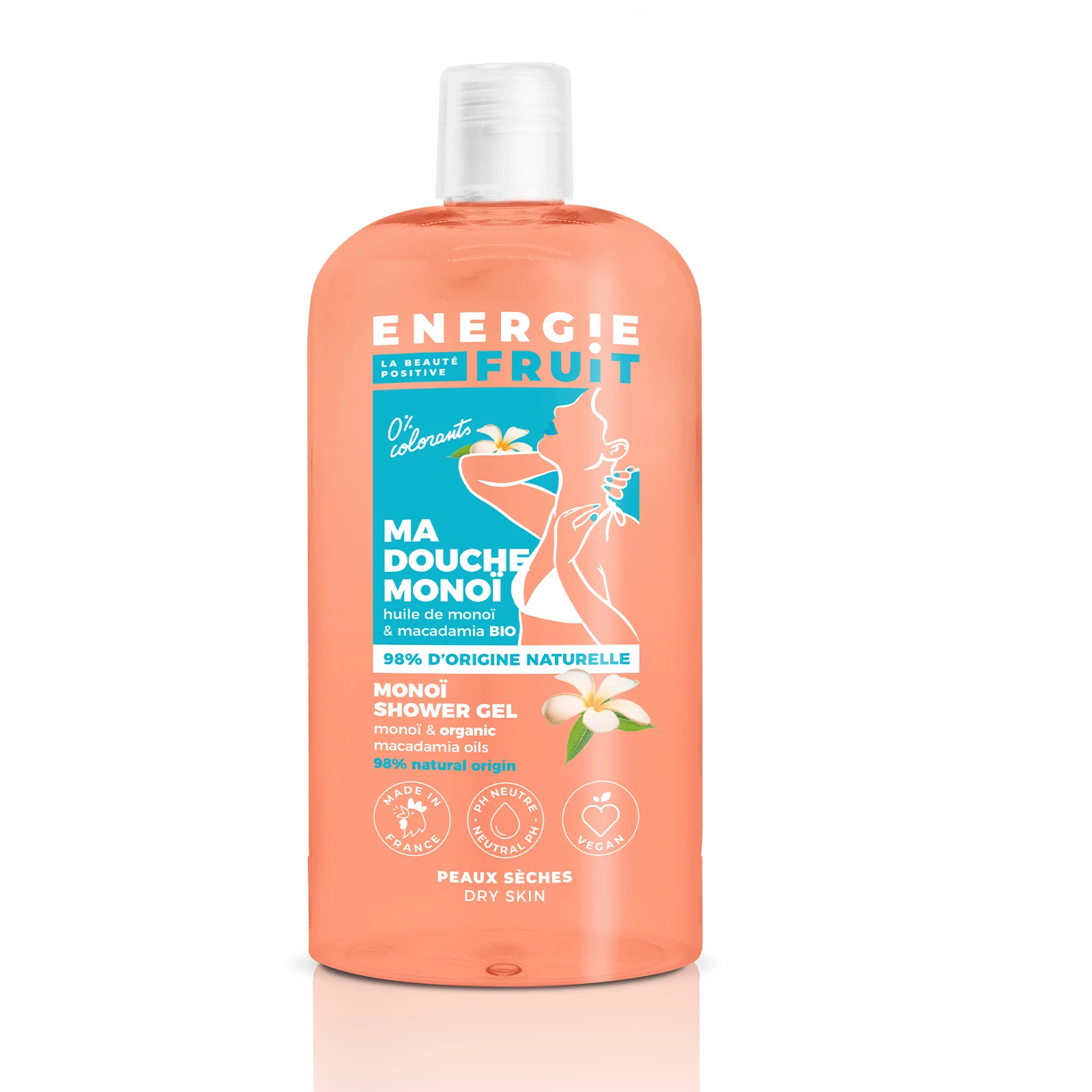 Douche Soin Hydratante Monoi Macadamia Bio 500ml - ENERGIE FRUIT