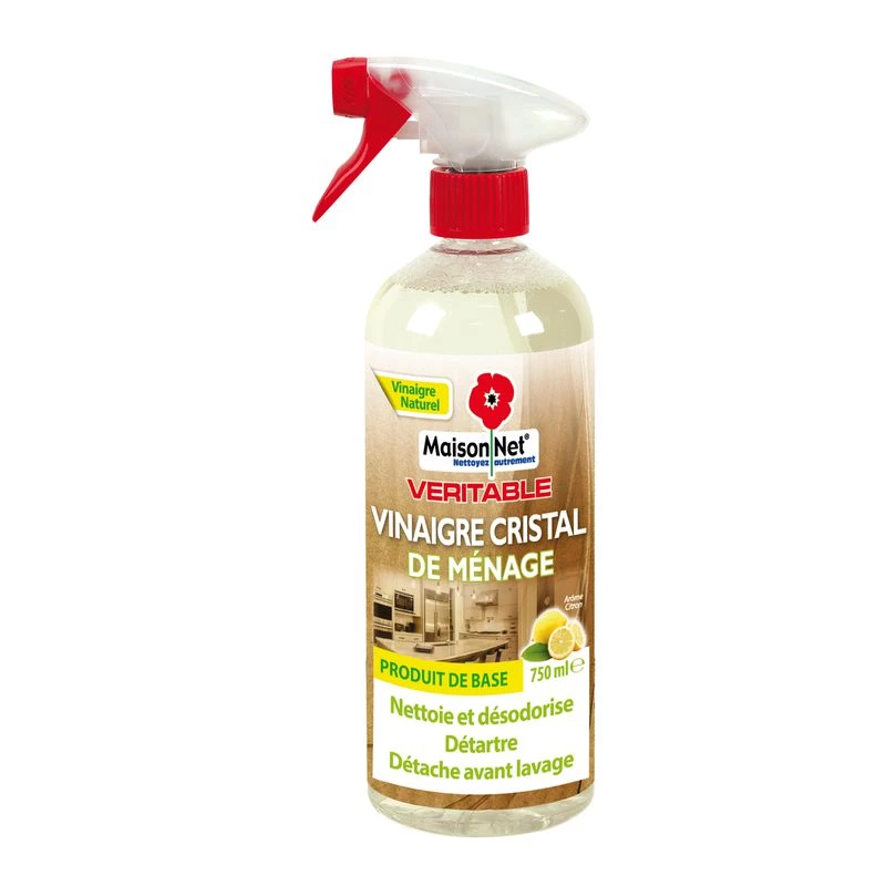 Vinagre casero cristal sabor limón 750ml - MAISON NET