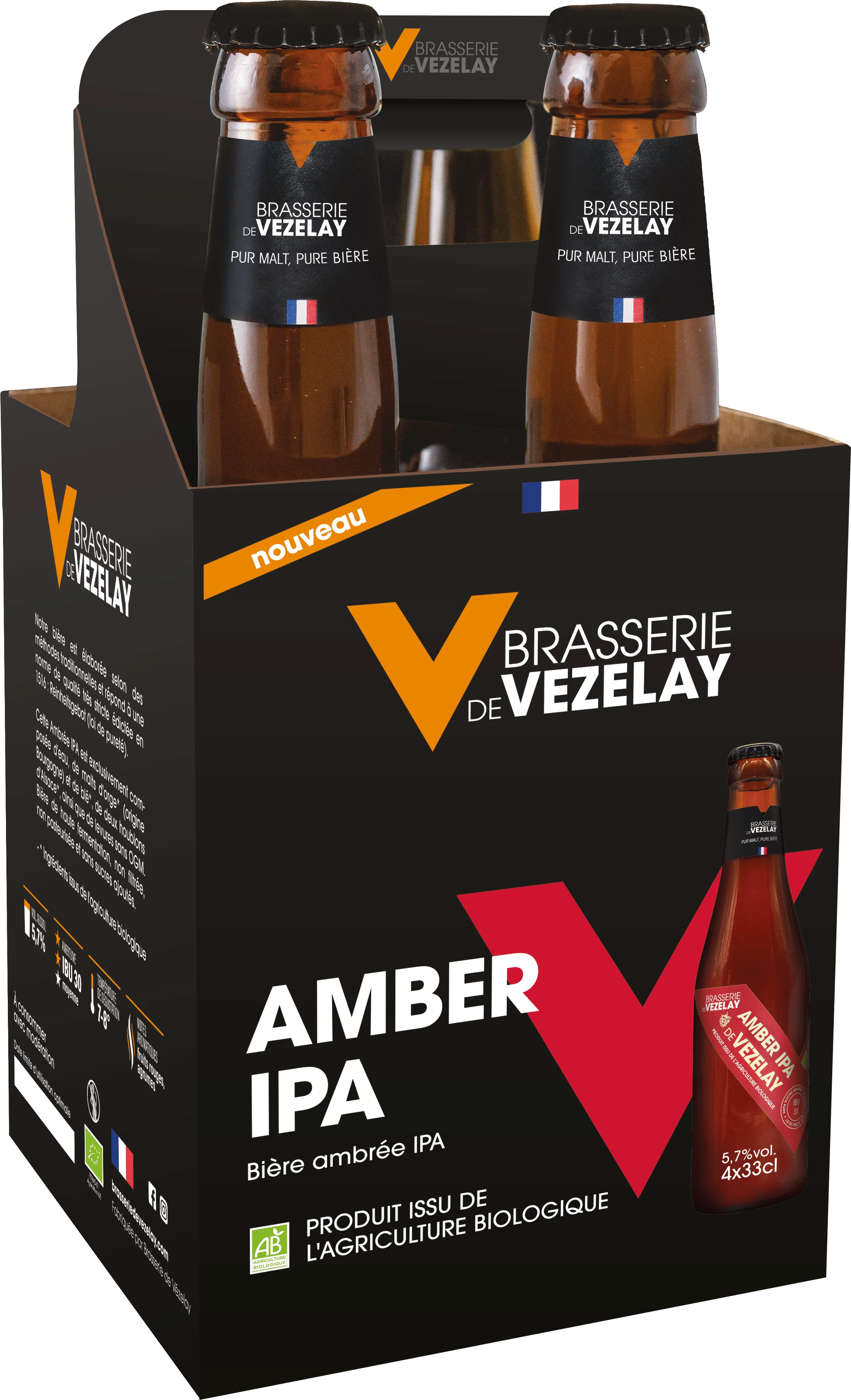 Fibra Ámbar Ipa Ecológica 5d7 4x33cl