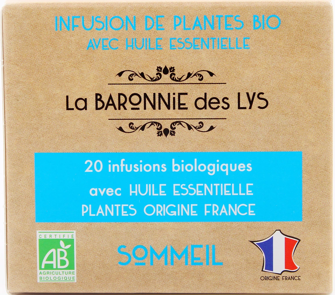 Infusion aux Huiles Essentielles pour le Sommeil, x20, 30g - LA BARONNIE DES LYS