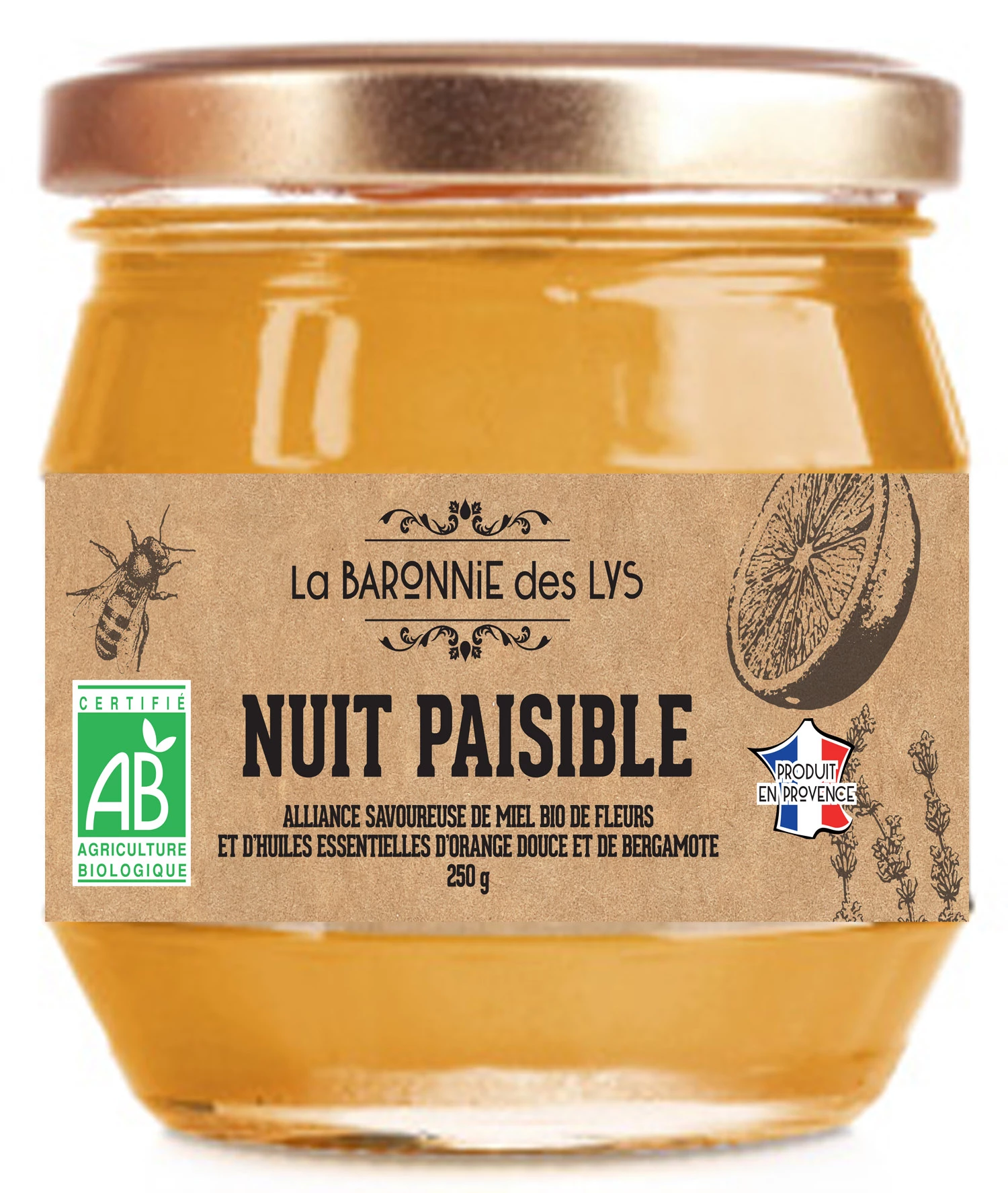 Paisibl H.e 有机夜间蜂蜜 250g