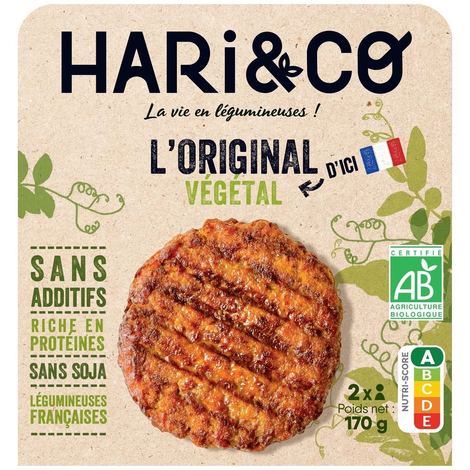 Vg Steak Veg Pois Bio 170g