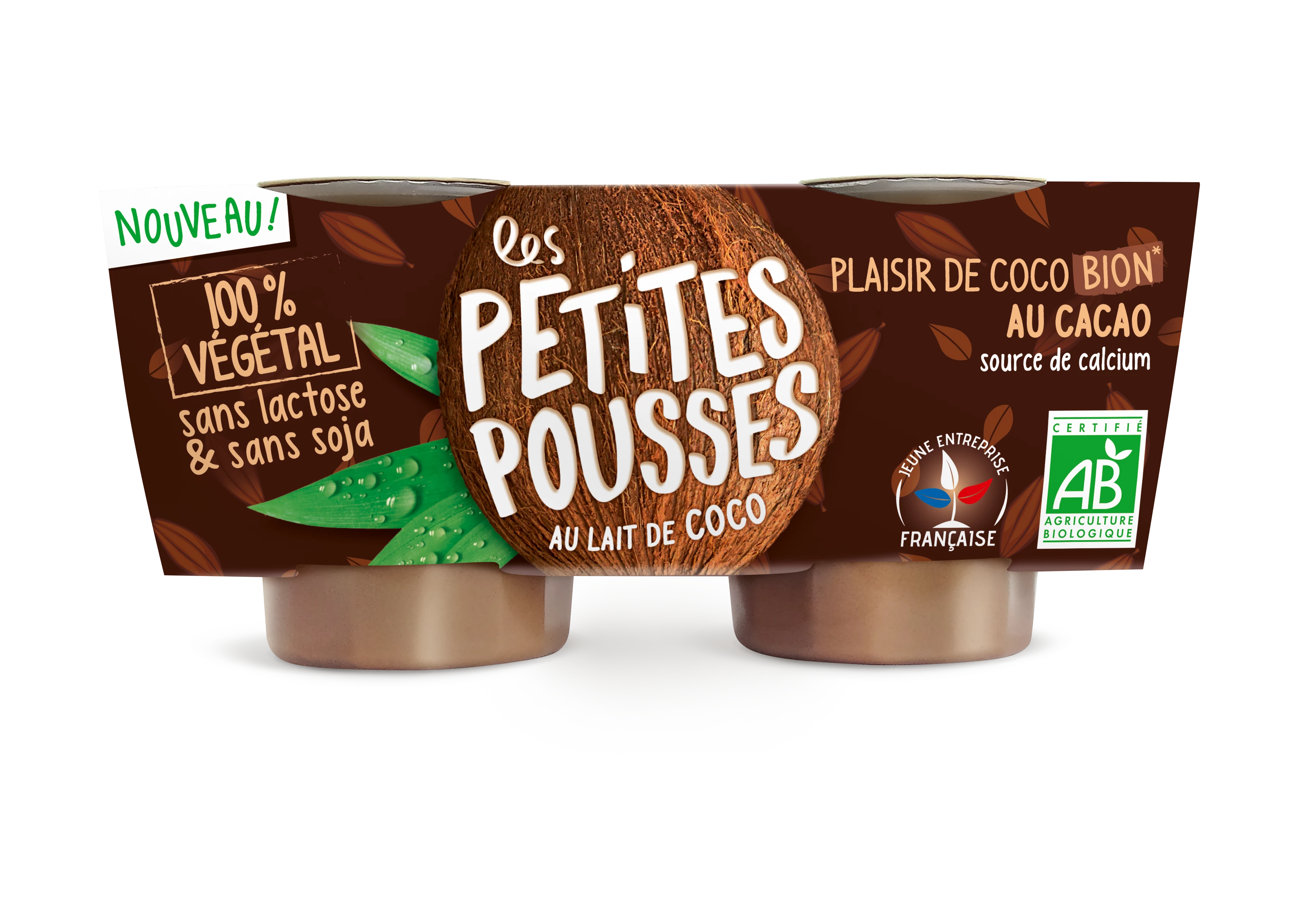 Pet.pous.bio Cocco/cacao 2x90g