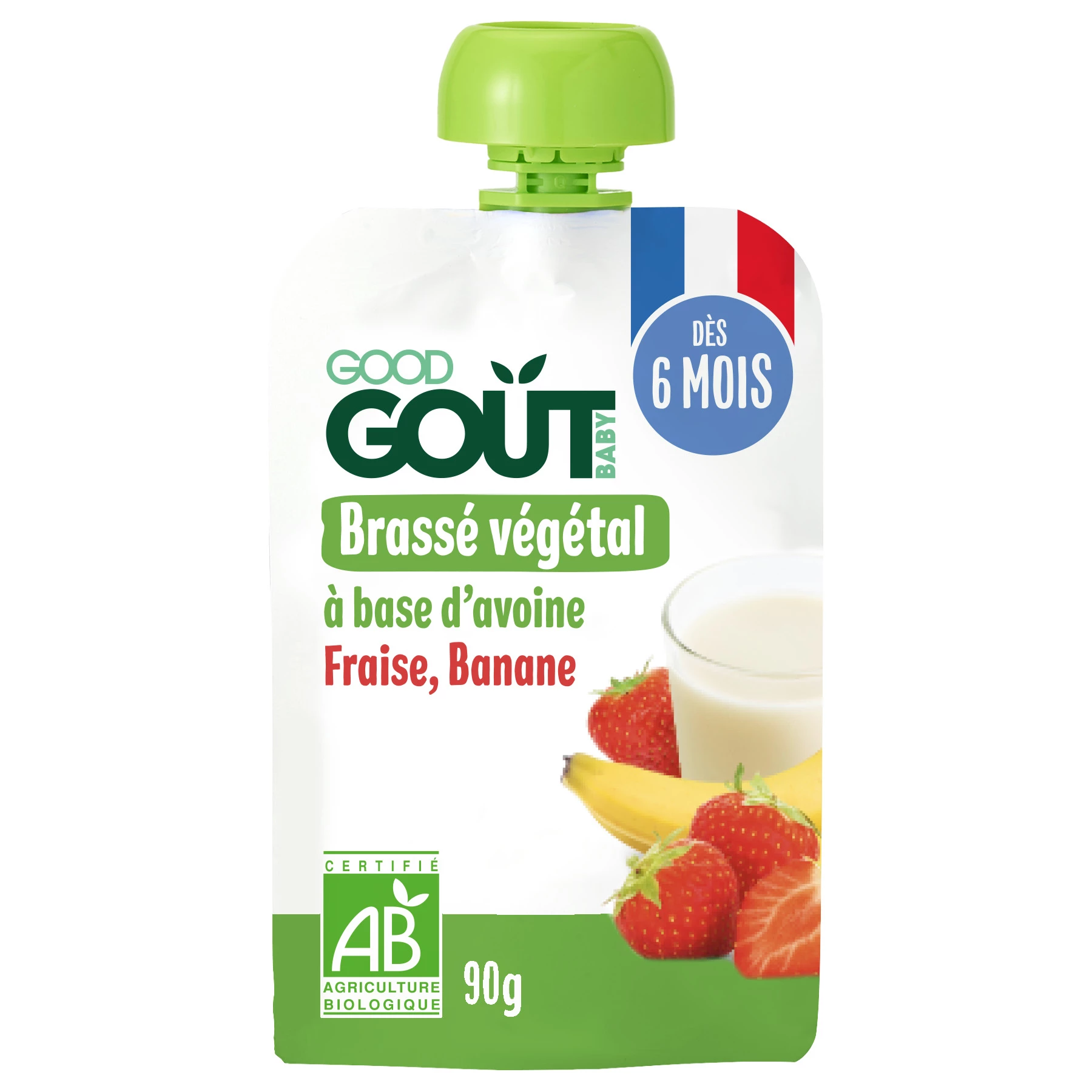 Brewed with Oats Strawberry Banana 90g - GOOD GOUT