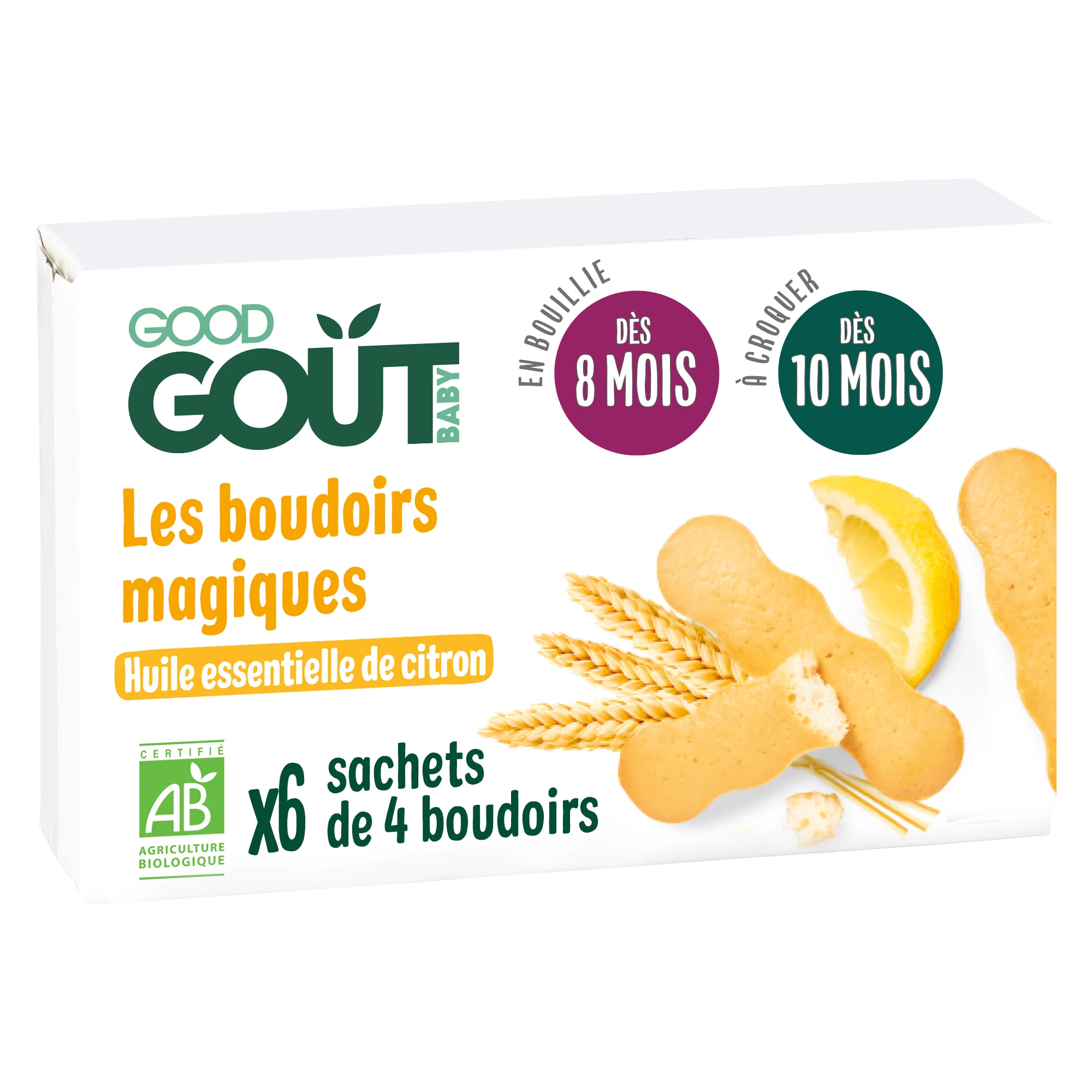 Boudoirs with Lemon Essential Oil 120g - GOOD GOUT