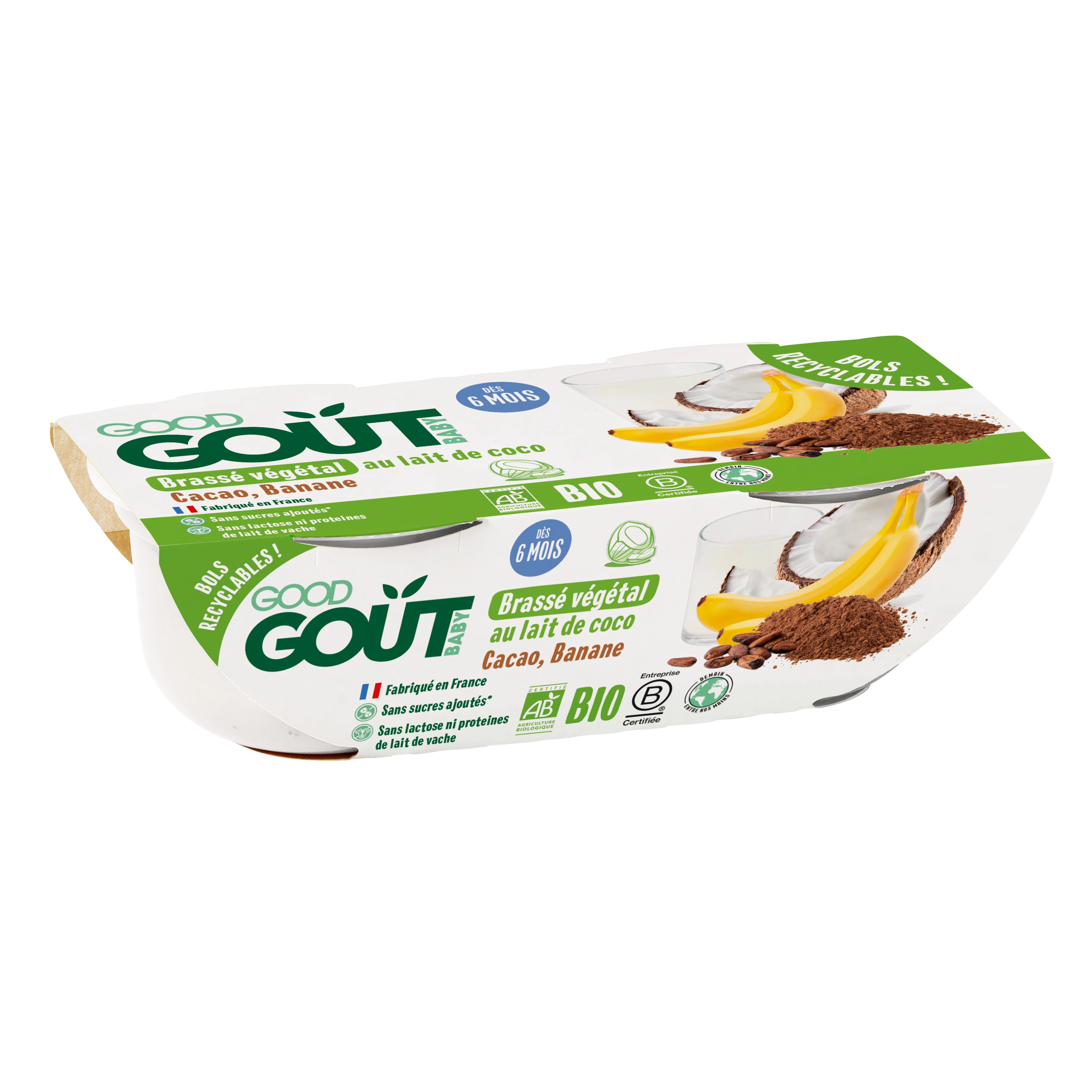 Brasse Coco Ban Cacao Orgánico 2x10