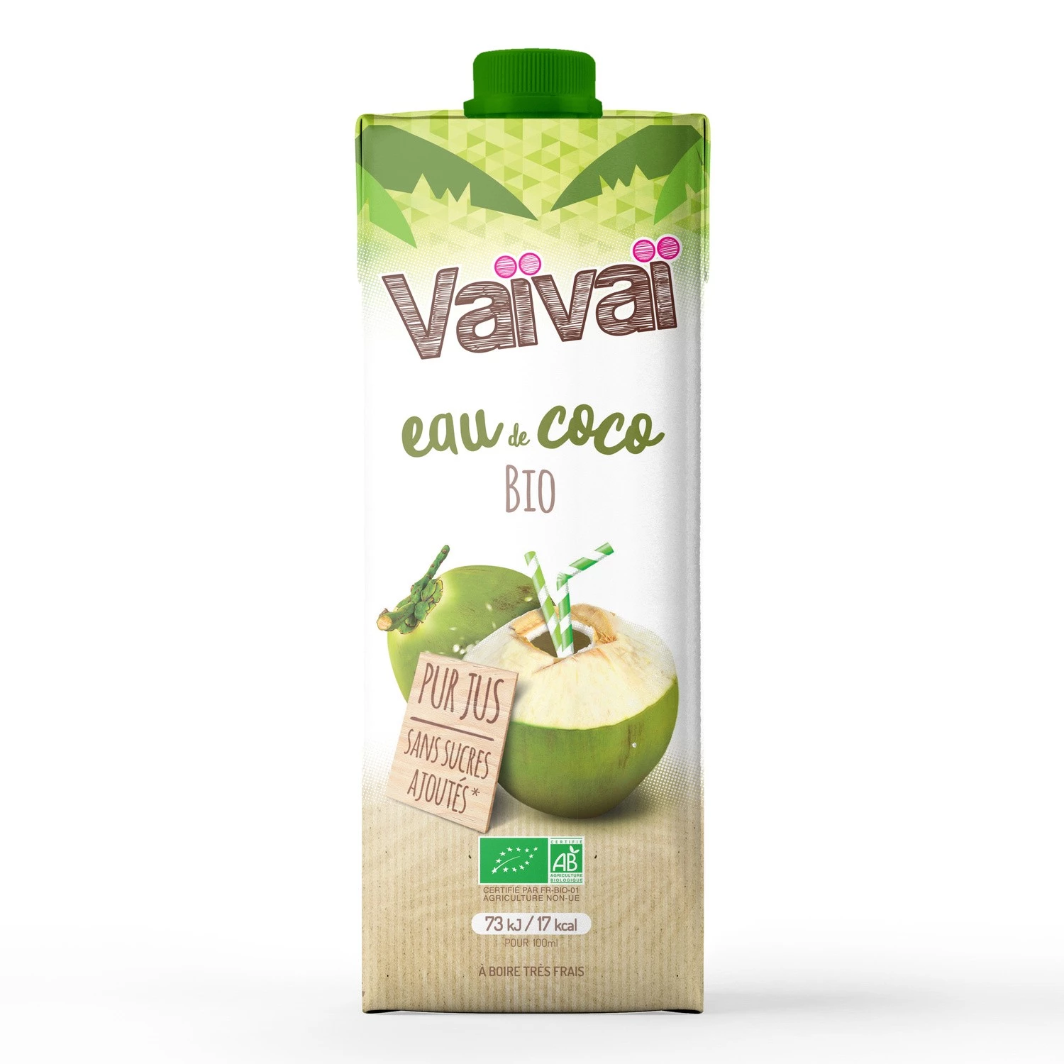 Eau De Coco Bio 1 L Vaivai