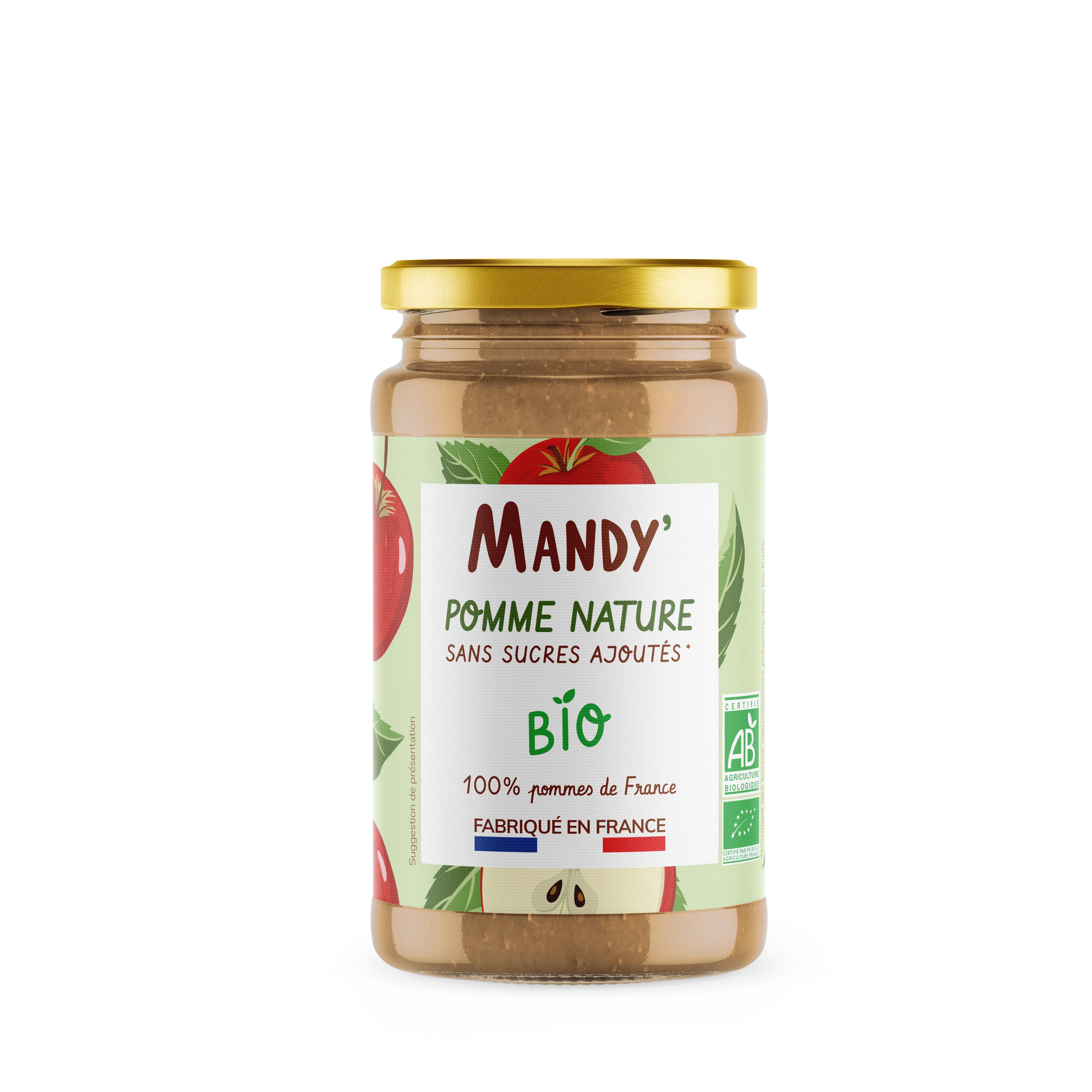 Organic Apple Puree 560 G X 6 - MANDY'