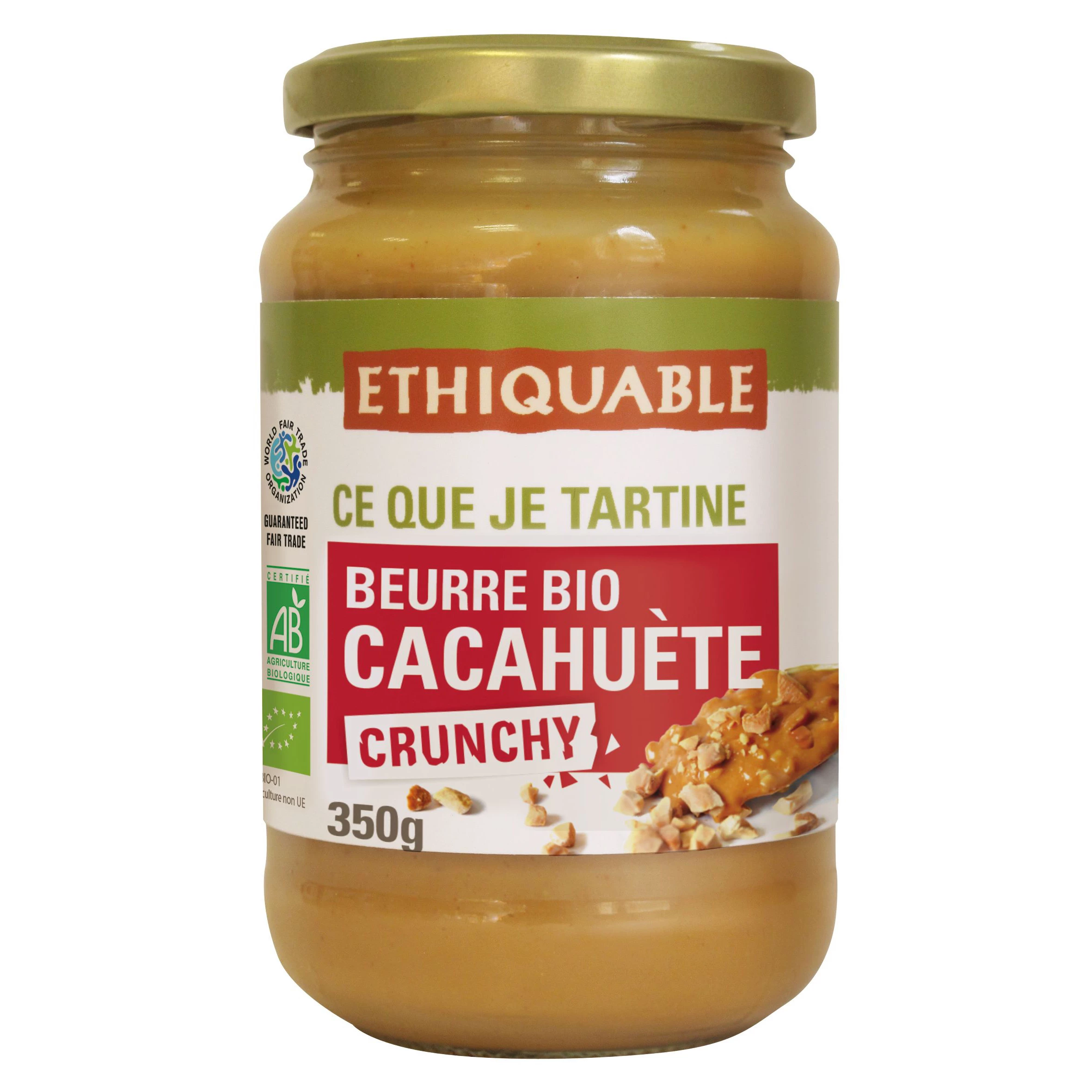 350 Beur Biologische Crunch Pinda's - ETHIQUABLE