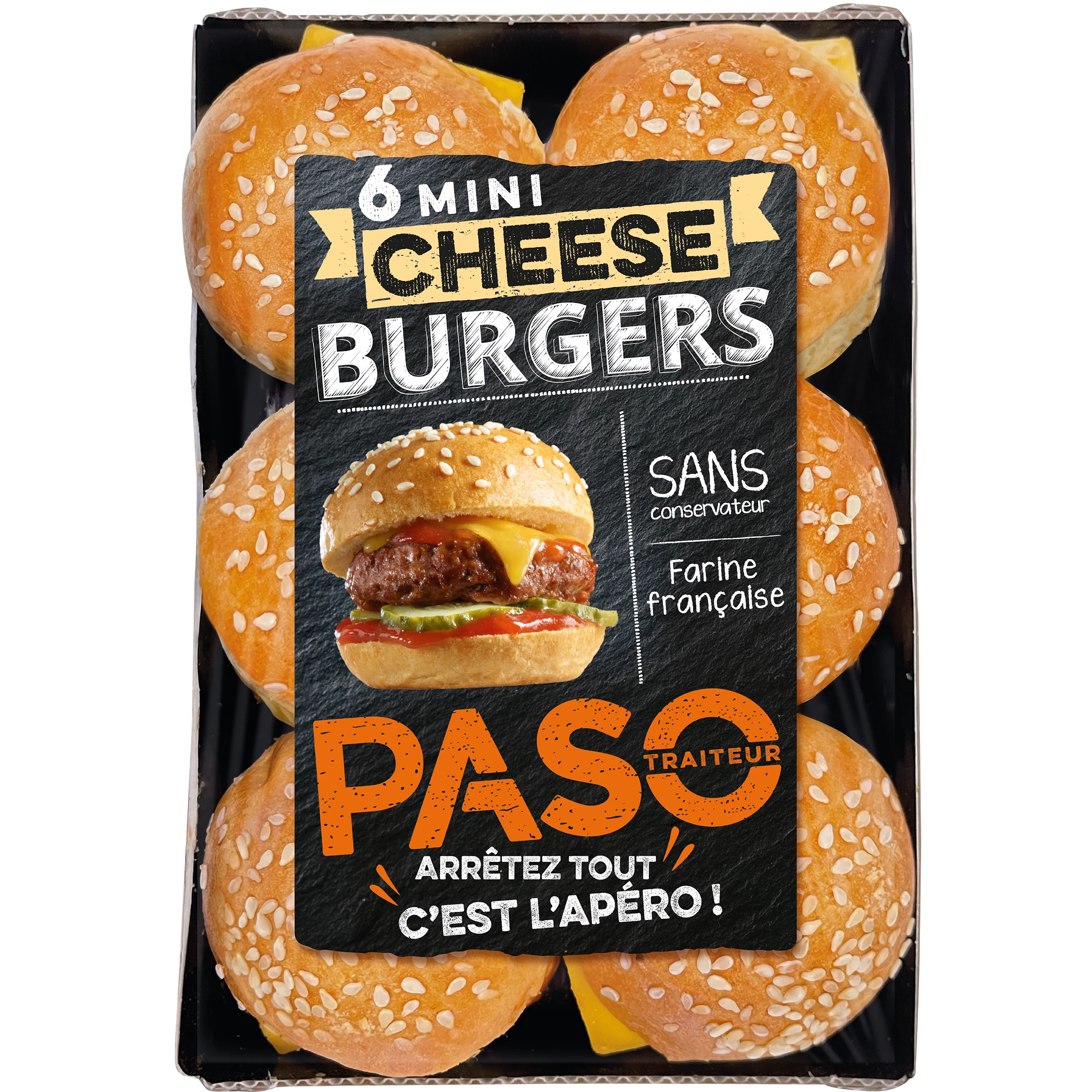 6 Mini Cheese Burger 210g