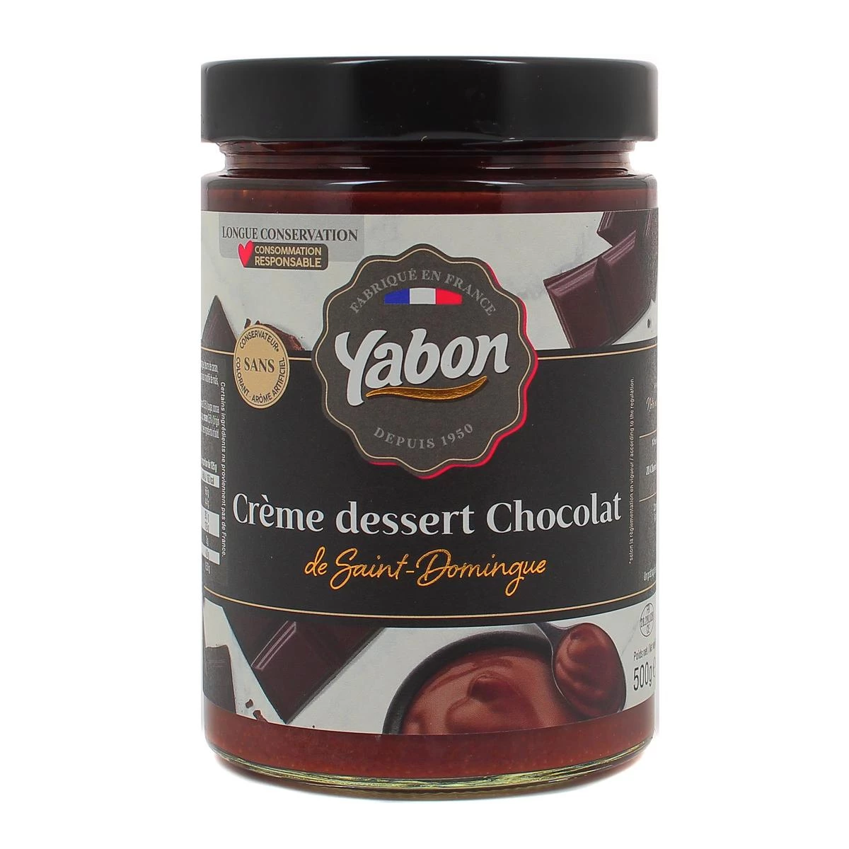 Dark Chocolate Dessert Cream 500g - Yabon