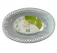 Reusable plastic white oval cup x 50