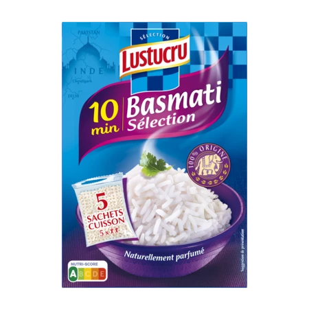 5x180g Sc Riz Basmati Lustucru