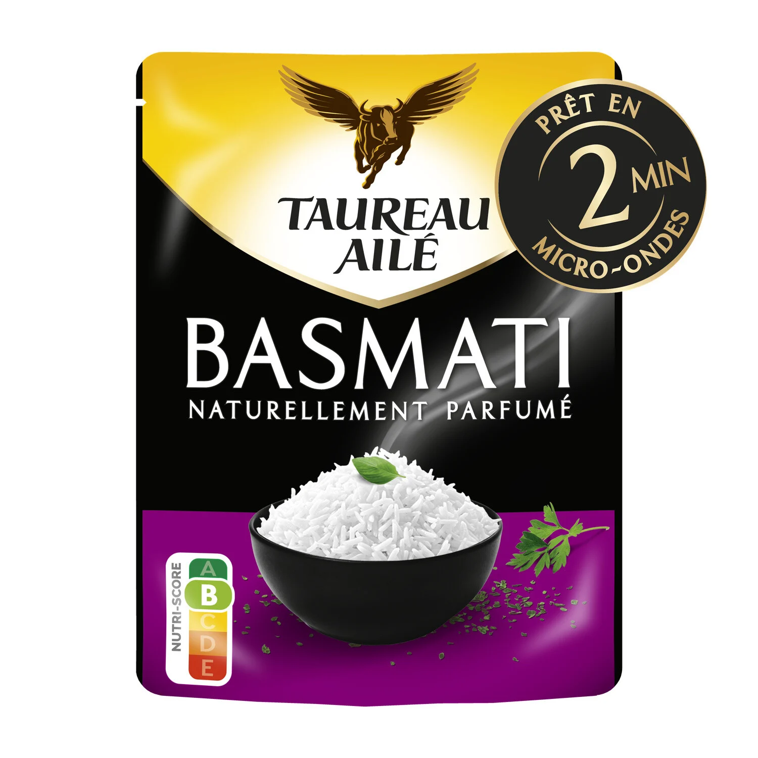 Riz Express Basmati Nature 220g -taureau Aile