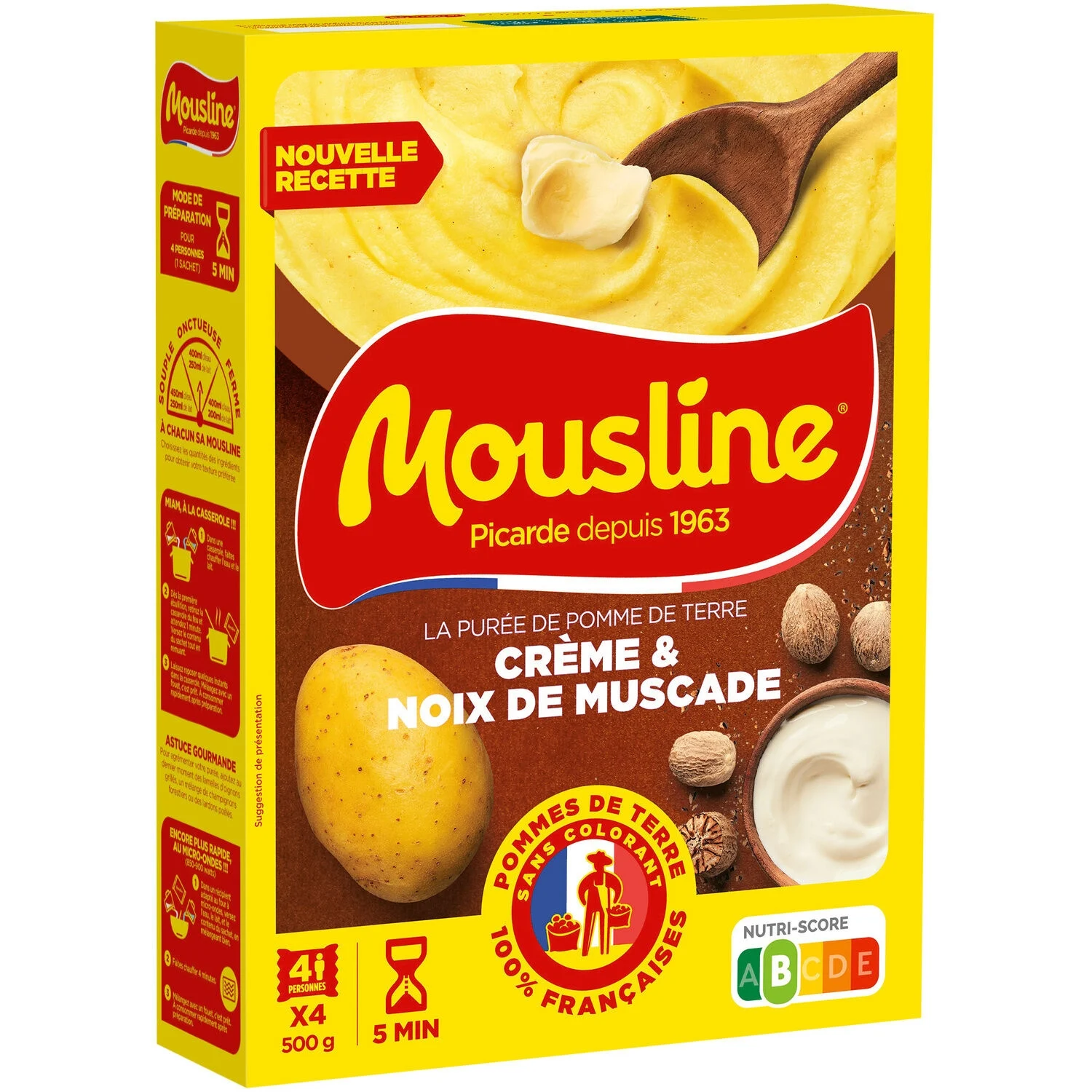 Mousline puree cream and nutmeg, 500g - MAGGI