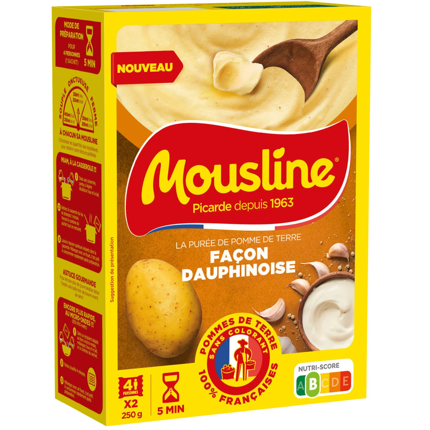 Purée Dauphinoise 2x250g - MOUSLINE