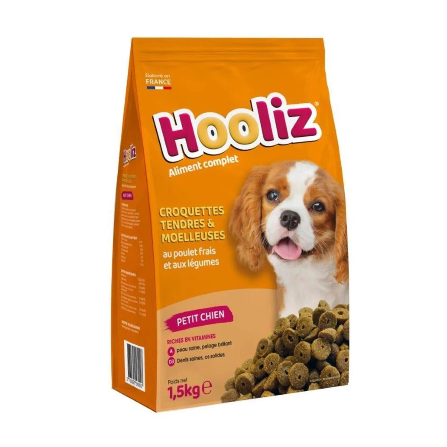 Soft Dry Food For Small Dogs With Chicken And Vegetables 1.5kg - HOOLIZ