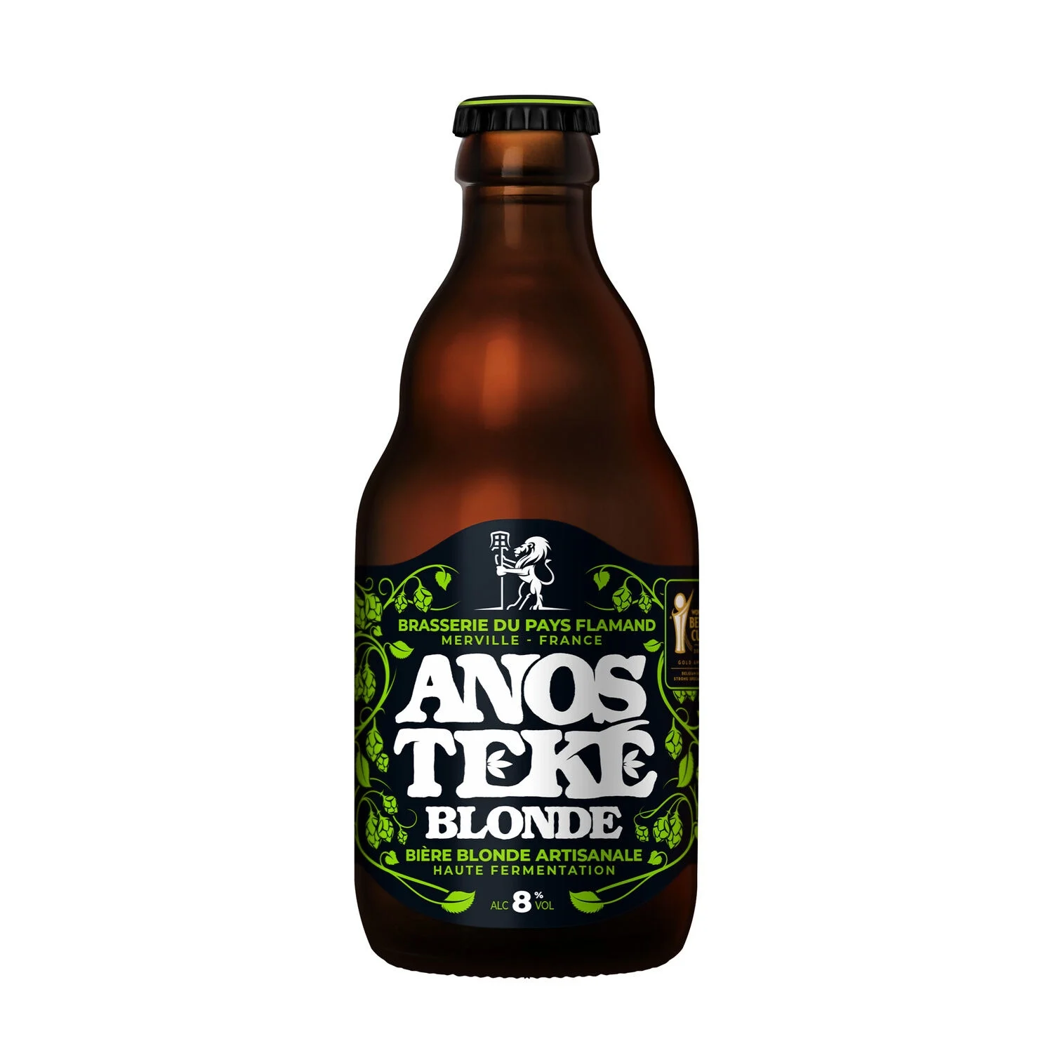 Anosteké Blonde Beer, 8°, 33cl - BRASSERIE DU PAYS FLAMAND