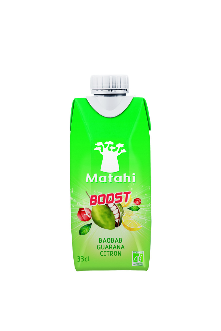 Bio Boost Baobá Guaraná Limão Bebida 18x33cl - MATAHI